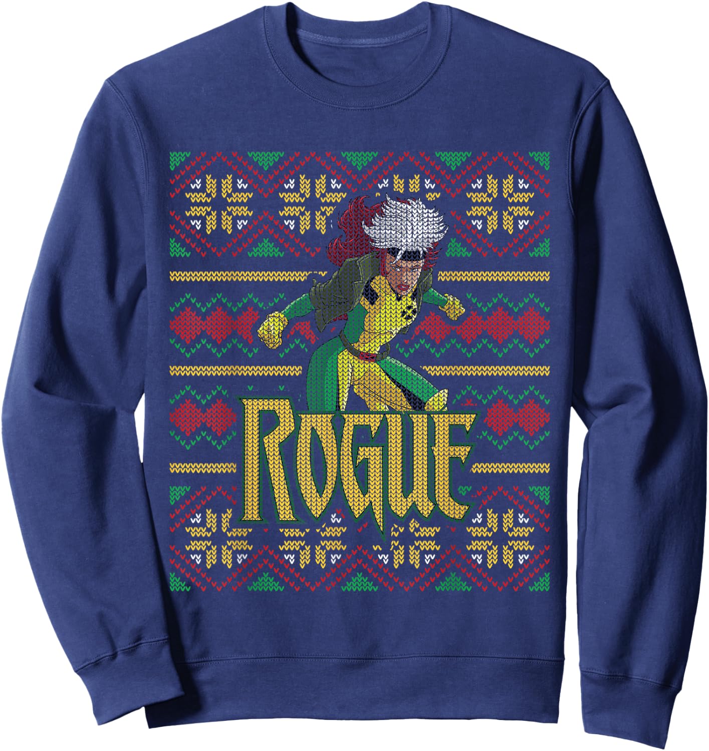 Marvel X-Men Rogue Holiday Sweater Sweatshirt - Sweatshirt | Navy