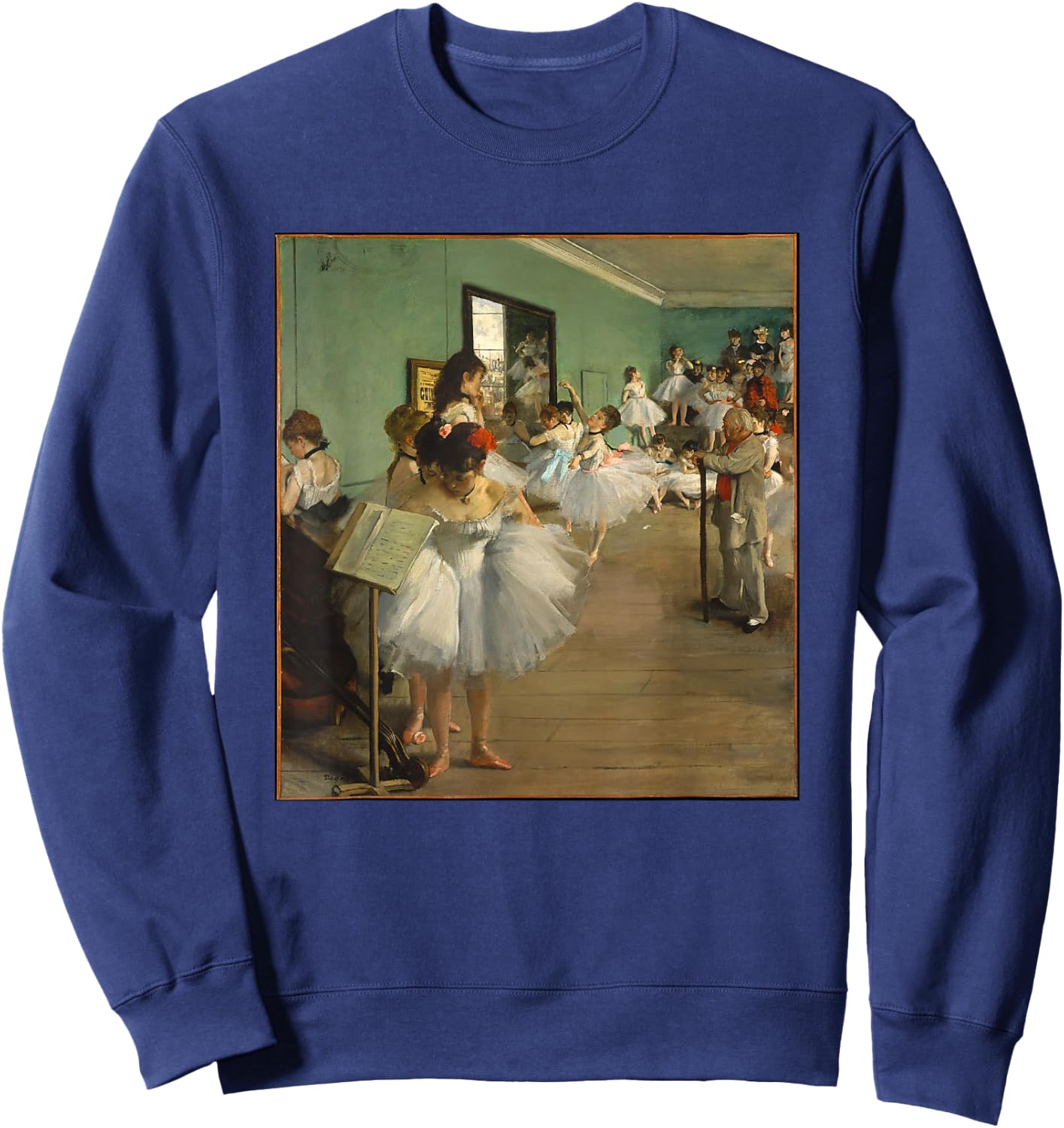 Edgar Degas The Dance Class Ballet Impressionism Art Sweatshirt - Sweatshirt | Navy