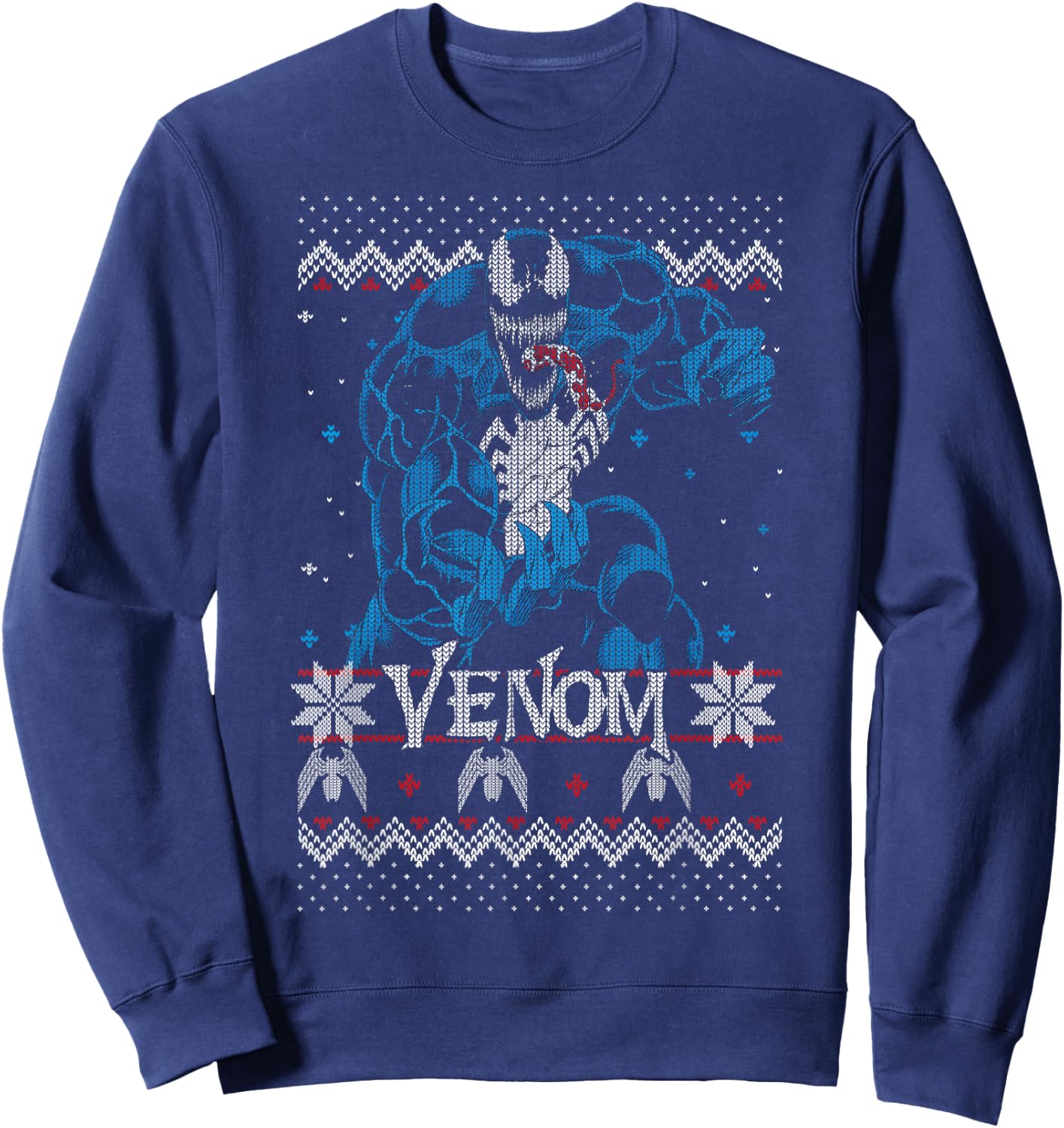 Marvel Christmas Venom Ugly Sweater Sweatshirt - Sweatshirt | Navy