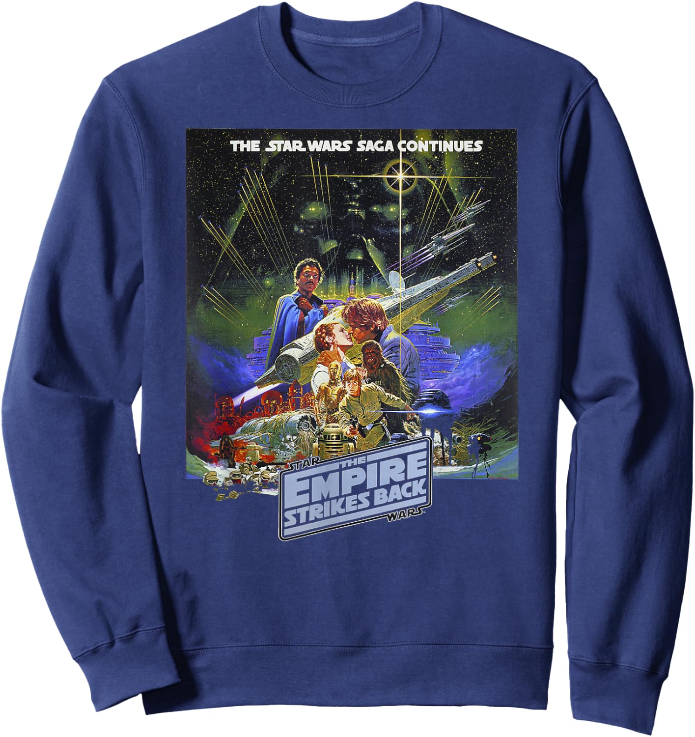 Star Wars: The Empire Strikes Back 40 Years Poster Sweatshirt - Sweatshirt | Navy