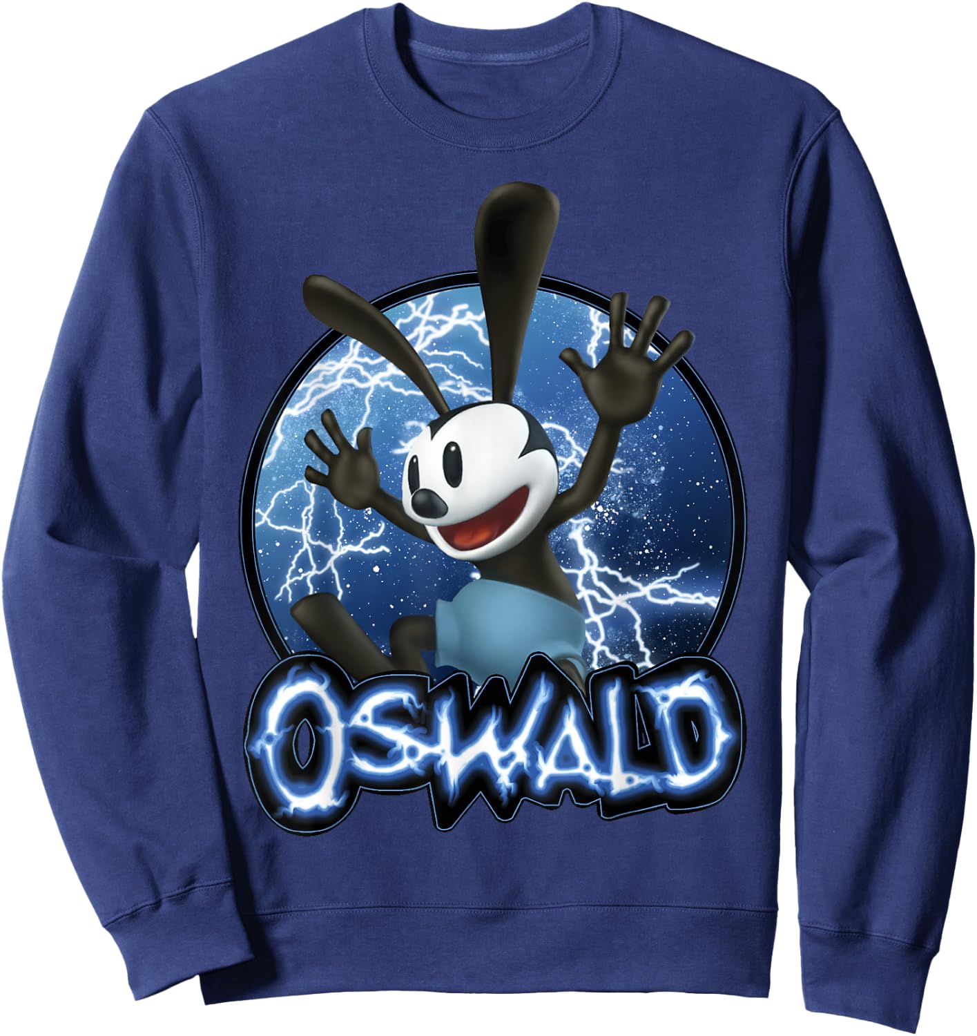 Disney Epic Mickey Oswald Lightning Portrait Sweatshirt - Sweatshirt | Navy