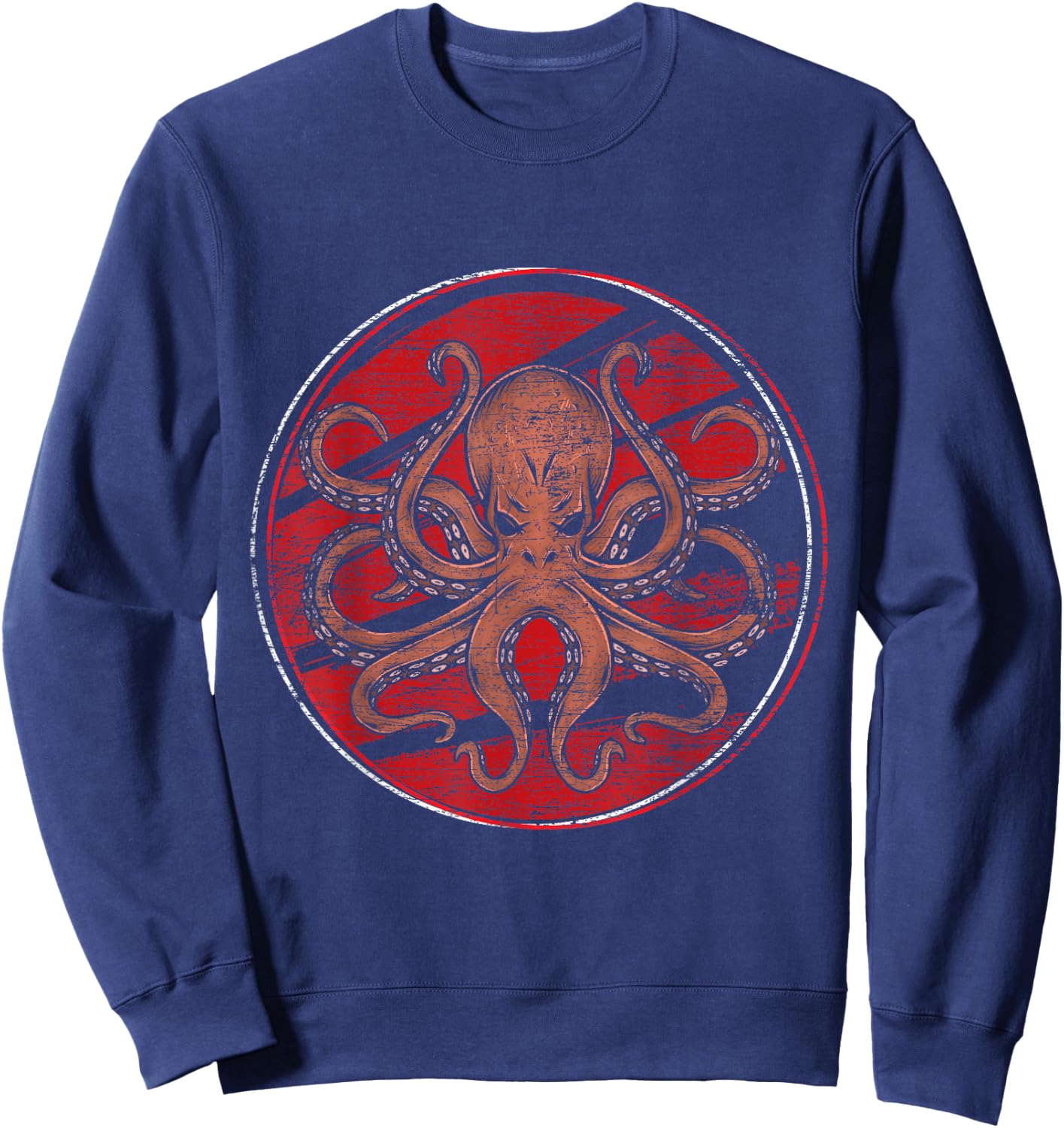 Sea creatures gift ocean octopus Sweatshirt - Sweatshirt | Navy
