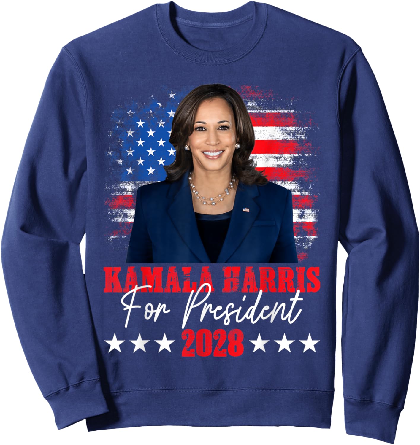 Harris 2028 Vote President Kamala Harris Election 2028 Sweatshirt - Sweatshirt | Navy