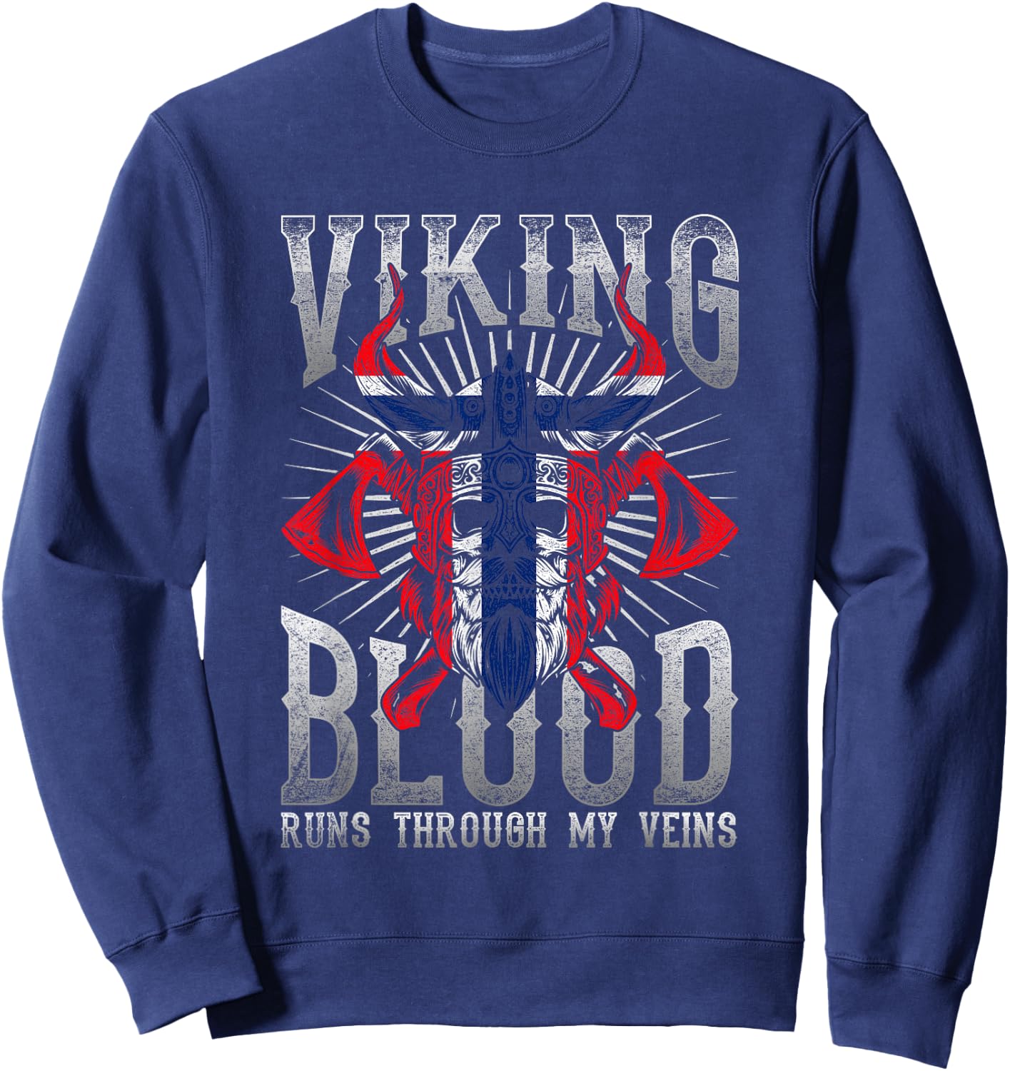 Viking Blood Norway Sweatshirt - Sweatshirt | Navy