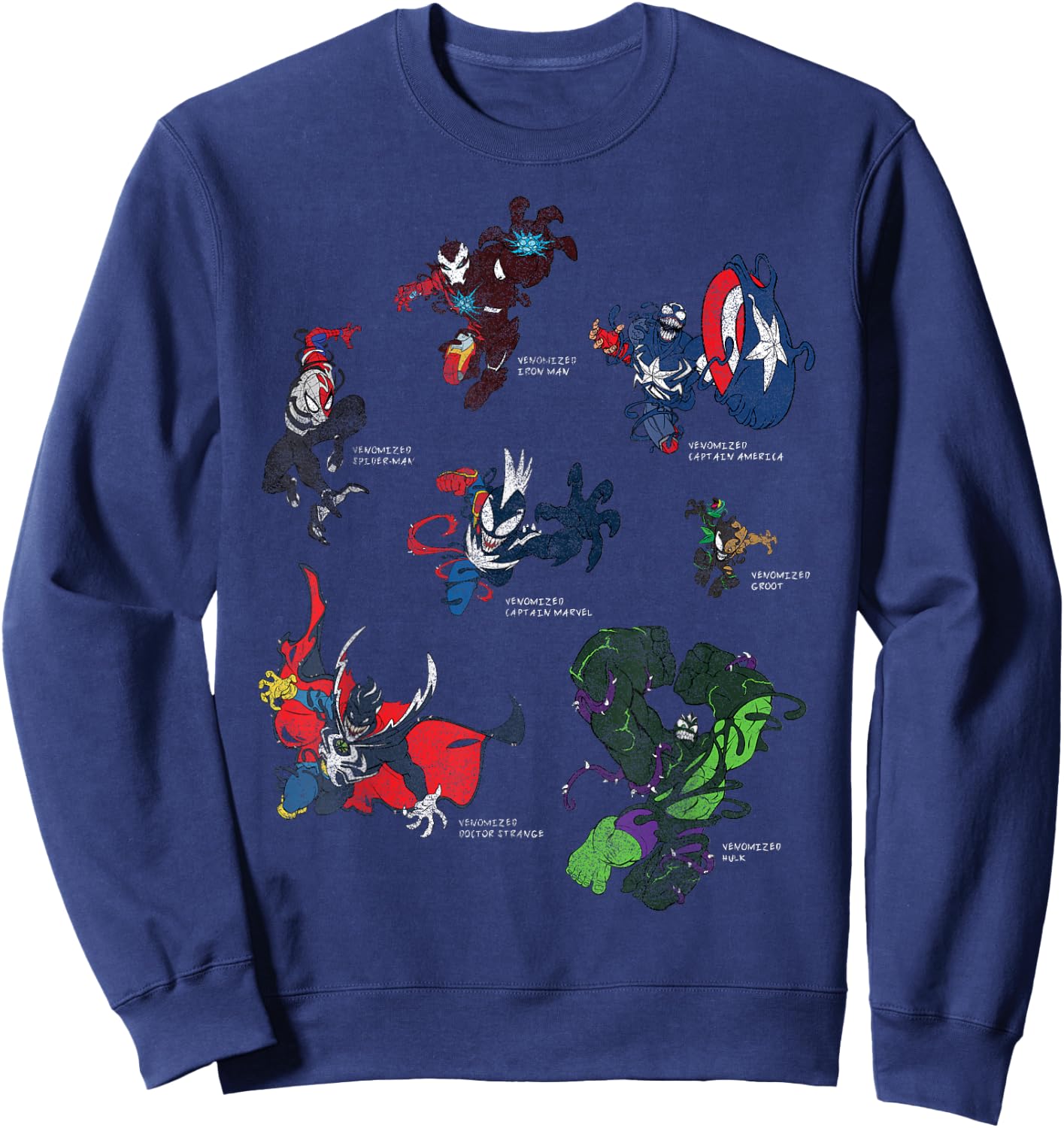 Marvel Spider-Man Maximum Venom Heroes Venomized Sweatshirt - Sweatshirt | Navy