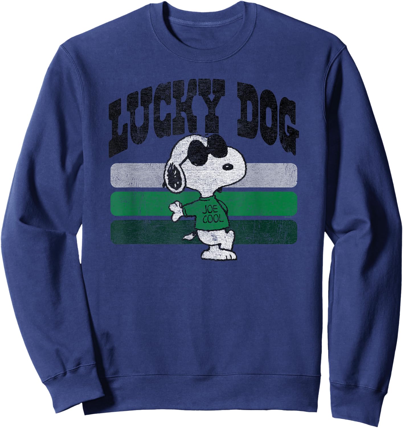 Peanuts St Patrick's Day Snoopy Lucky Dog Sweatshirt - Sweatshirt | Navy