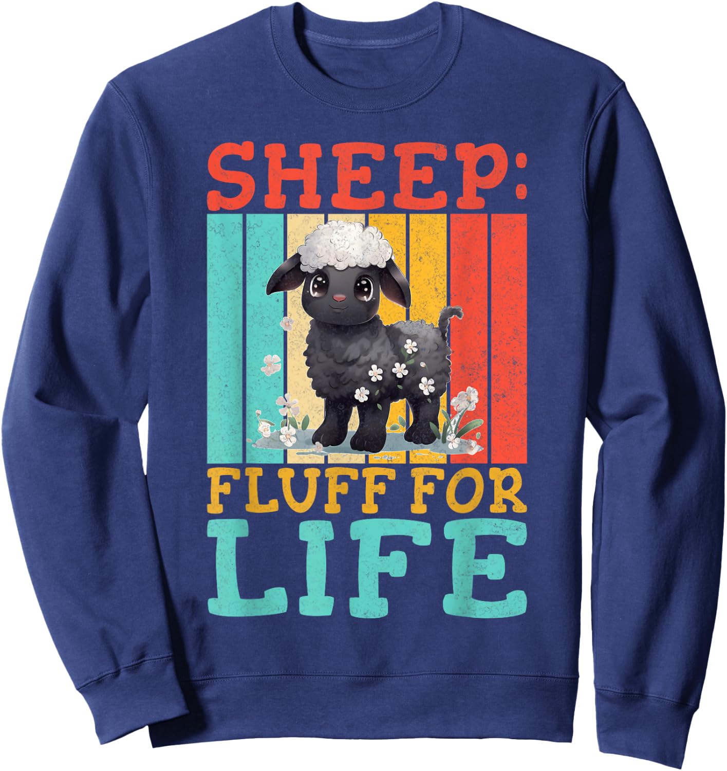 Sheep Fluff fir Life Sheep Sweatshirt - Sweatshirt | Navy