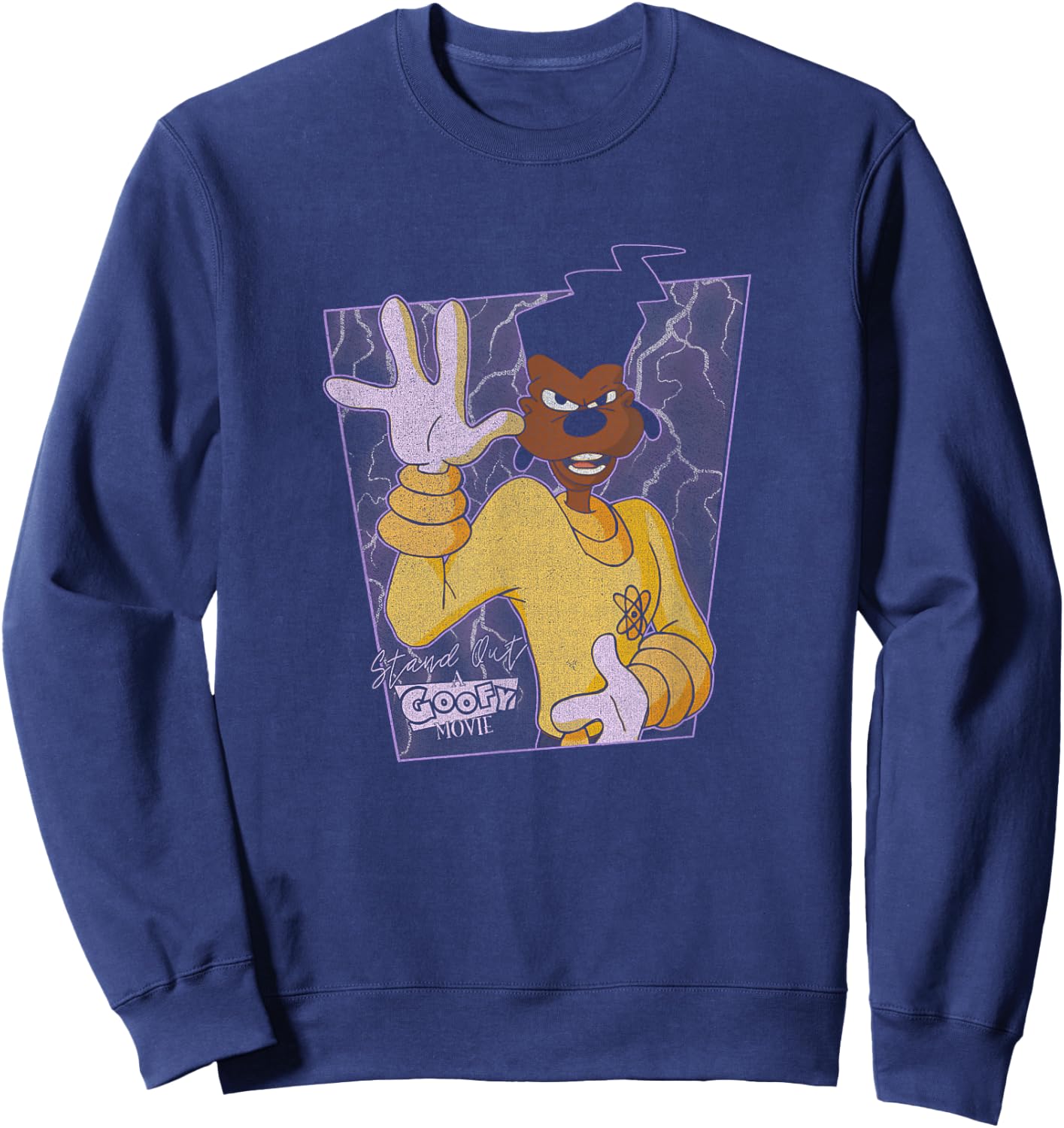 Disney Goofy Movie Powerline Poster Sweatshirt - Sweatshirt | Navy