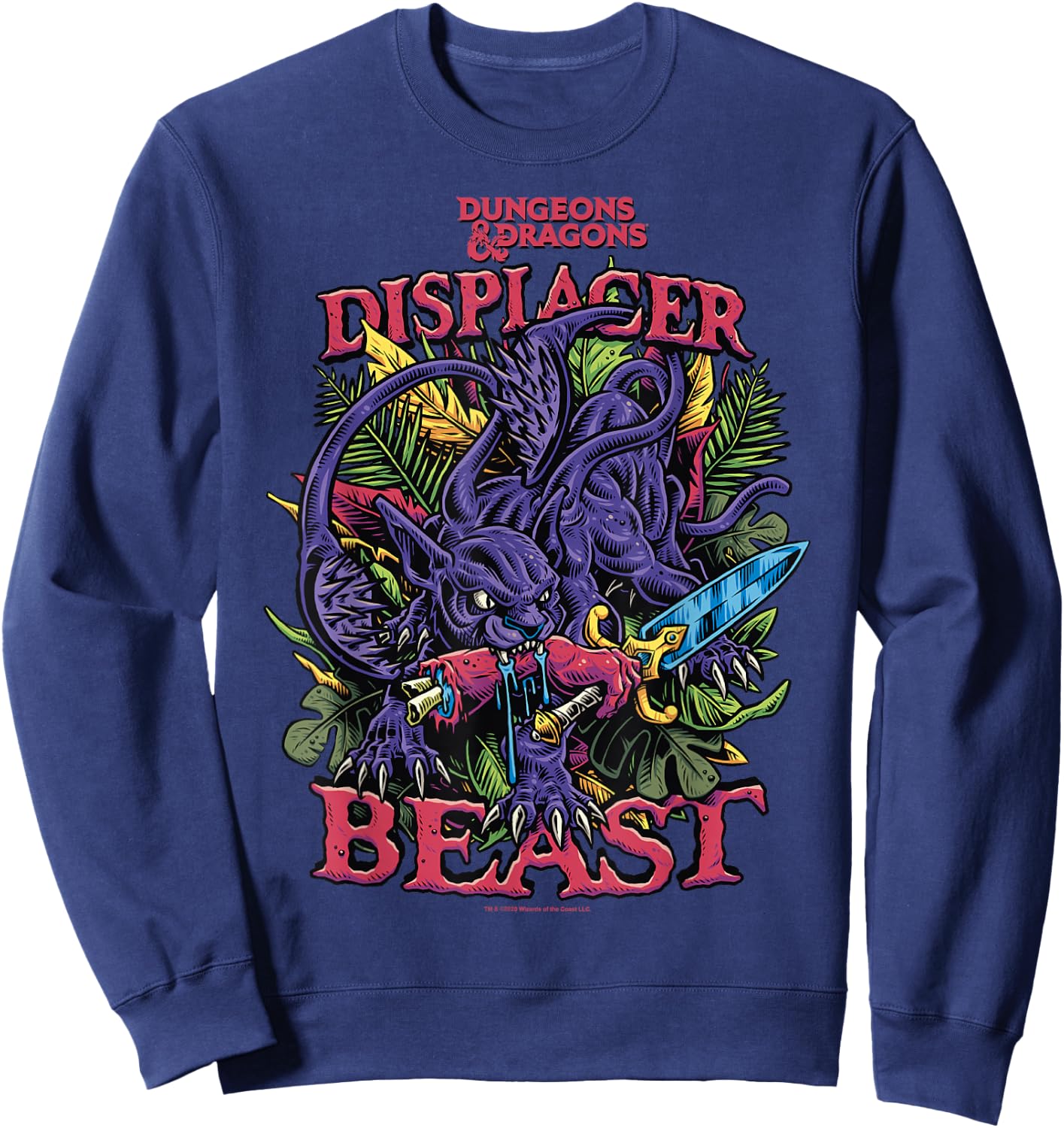 Dungeons & Dragons Displacer Beast Sweatshirt - Sweatshirt | Navy