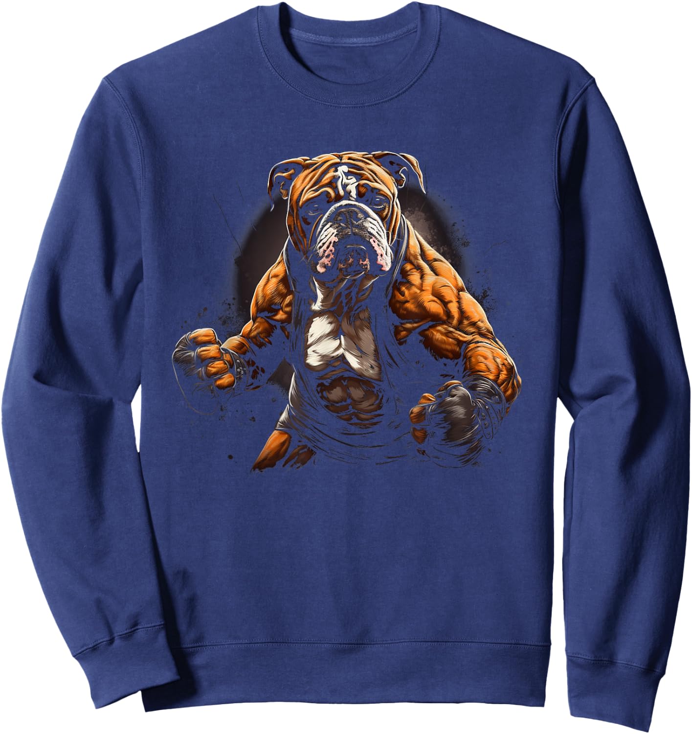 Bulldog Boxing Sweatshirt - Sweatshirt | Navy