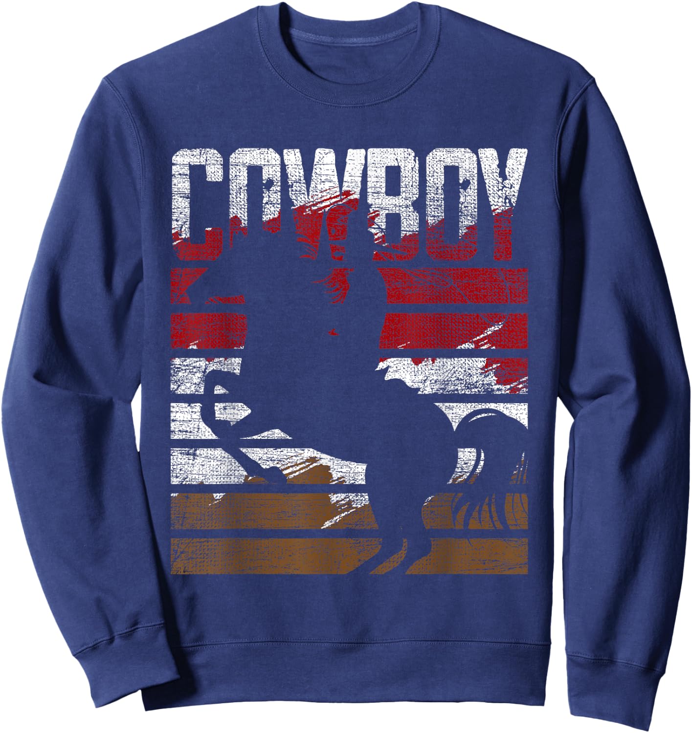 Retro Cowboy Sweatshirt - Sweatshirt | Navy