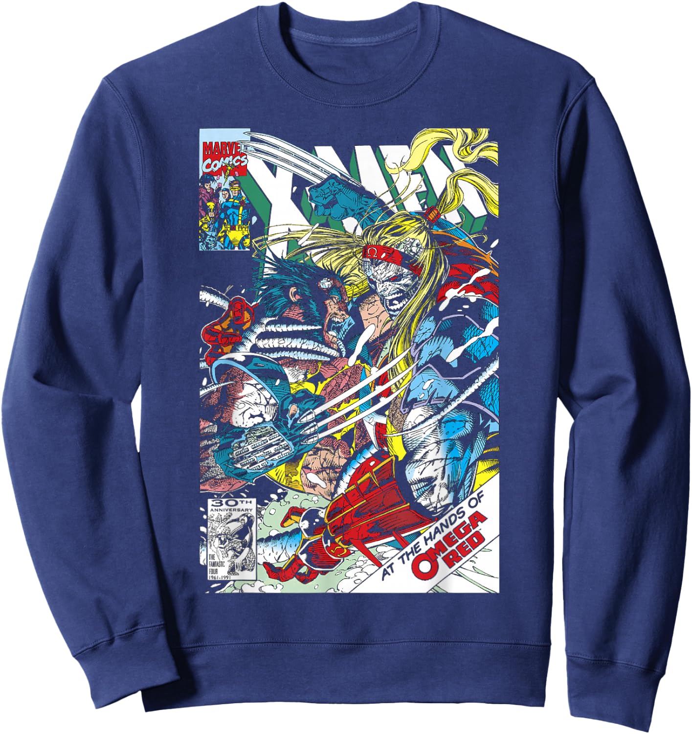 Marvel Omega Red Comic Book Cover Small Sweatshirt - Sweatshirt | Navy