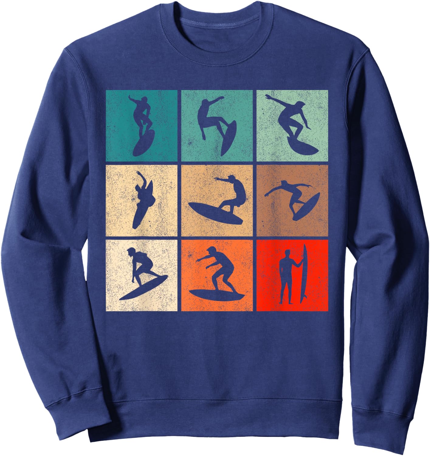 Surf Retro Surfing Vintage Surfers Surfer Sweatshirt - Sweatshirt | Navy