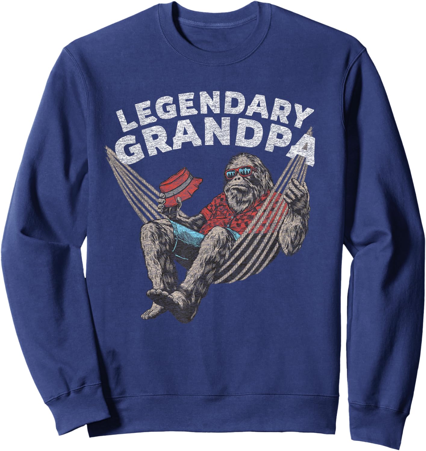 Funny Grandpa Legendary Saying Sweatshirt - Sweatshirt | Navy
