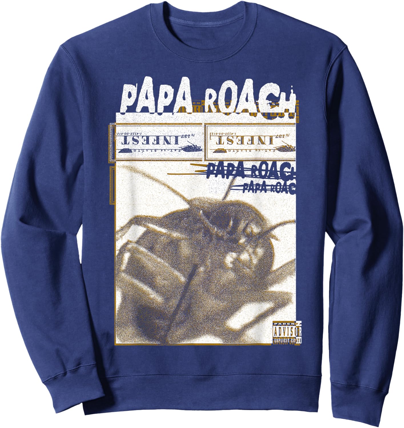 Papa Roach - Official Merchandise - Infest Photo Sweatshirt - Sweatshirt | Navy