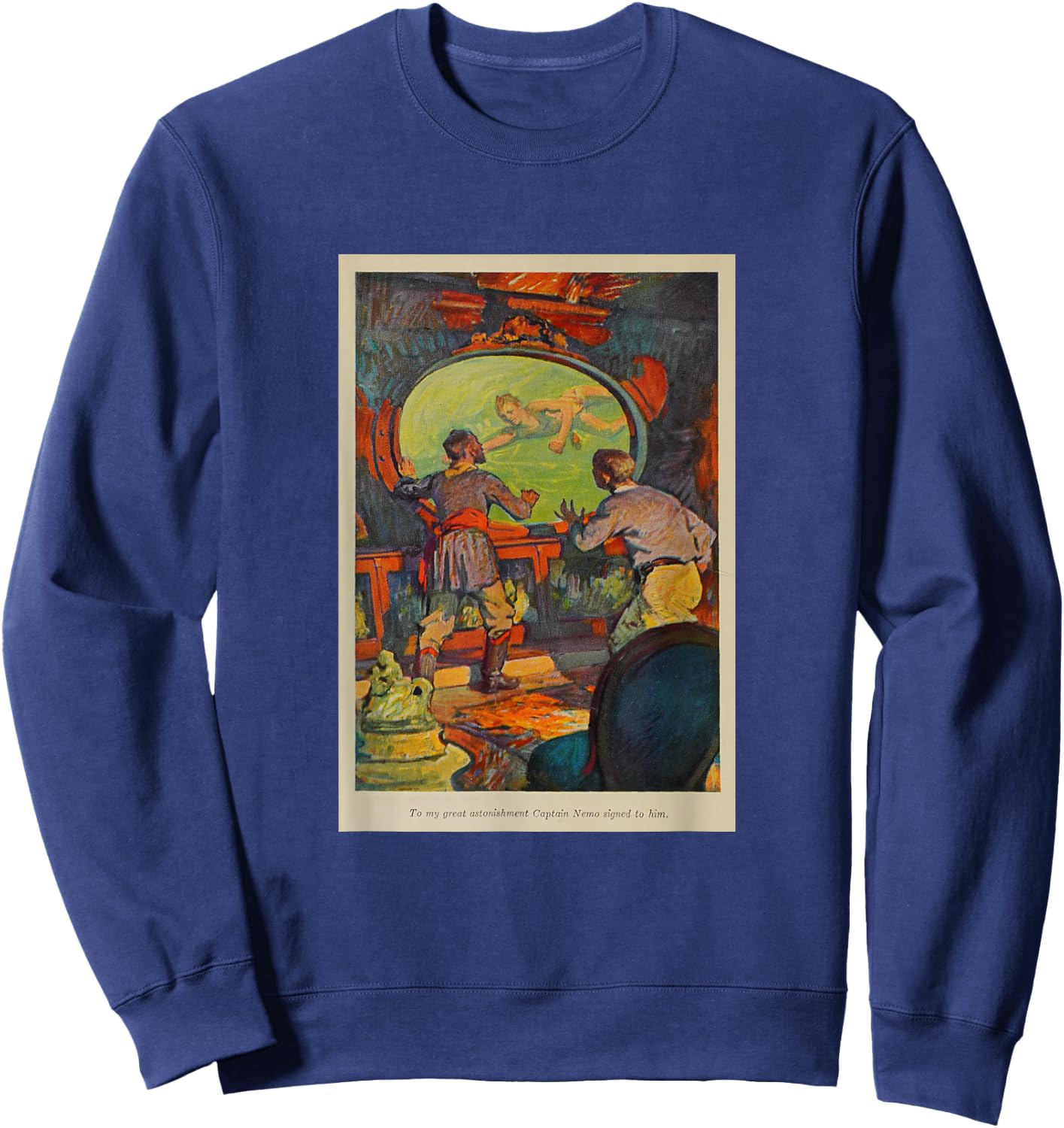20,000 Leagues Under the Sea - Shipwrecked Sailor Sweatshirt - Sweatshirt | Navy