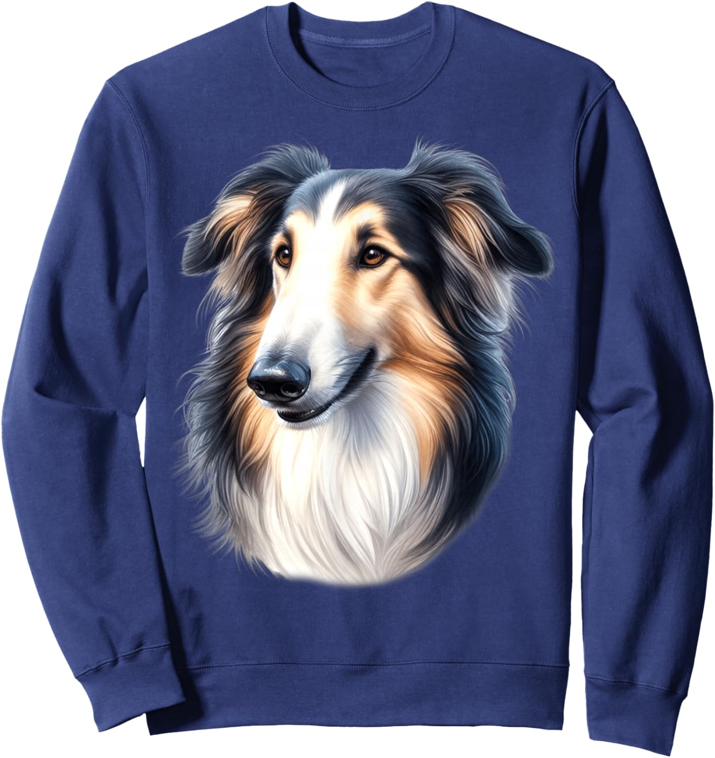 Borzoi Dog Sweatshirt - Sweatshirt | Navy