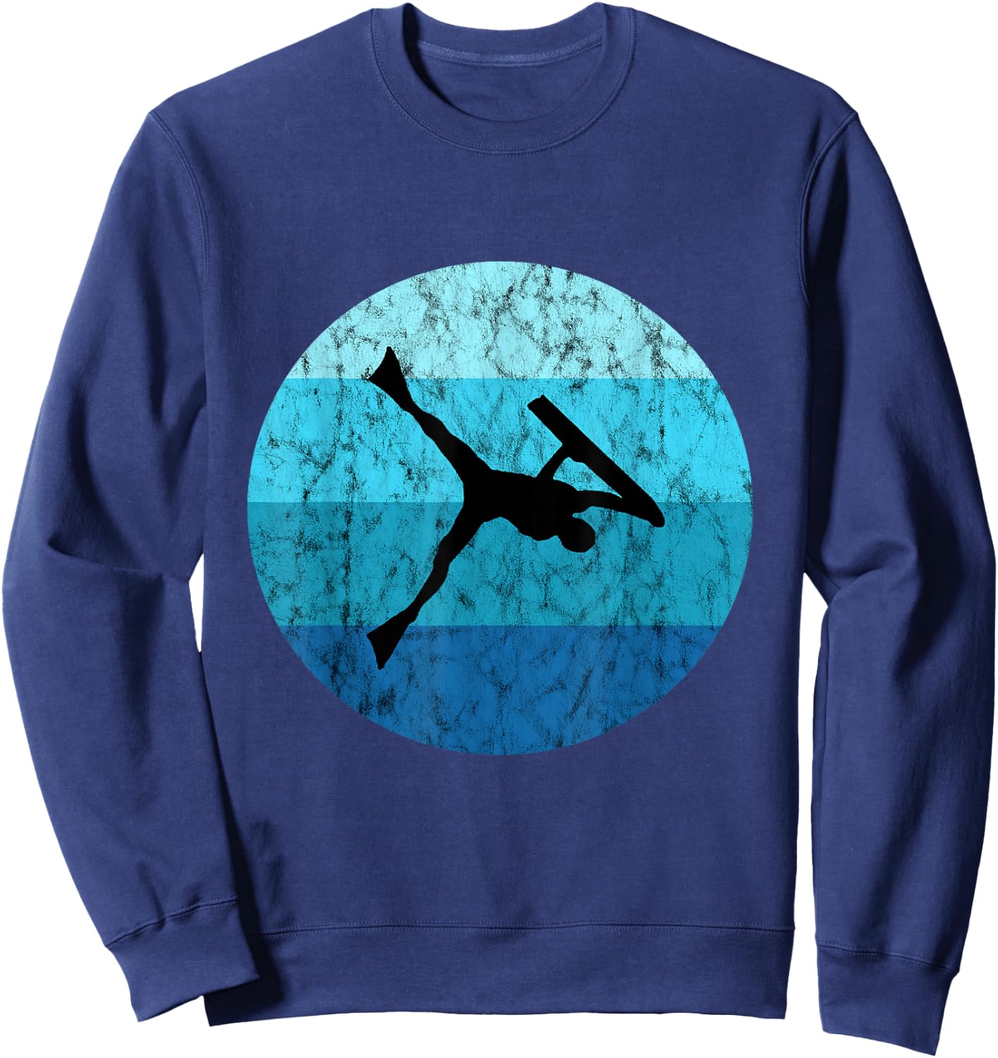 Bodyboard Surfer Retro Vintage Ocean Water Sport Bodyboarder Sweatshirt - Sweatshirt | Navy