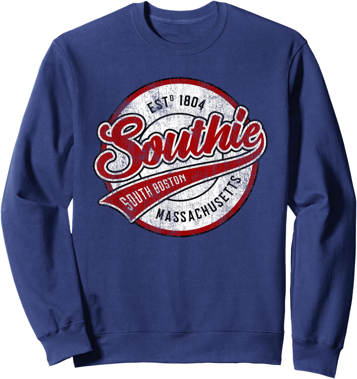 Southie Boston Massachusetts Irish South Boston Boxing Sweatshirt - Sweatshirt | Navy