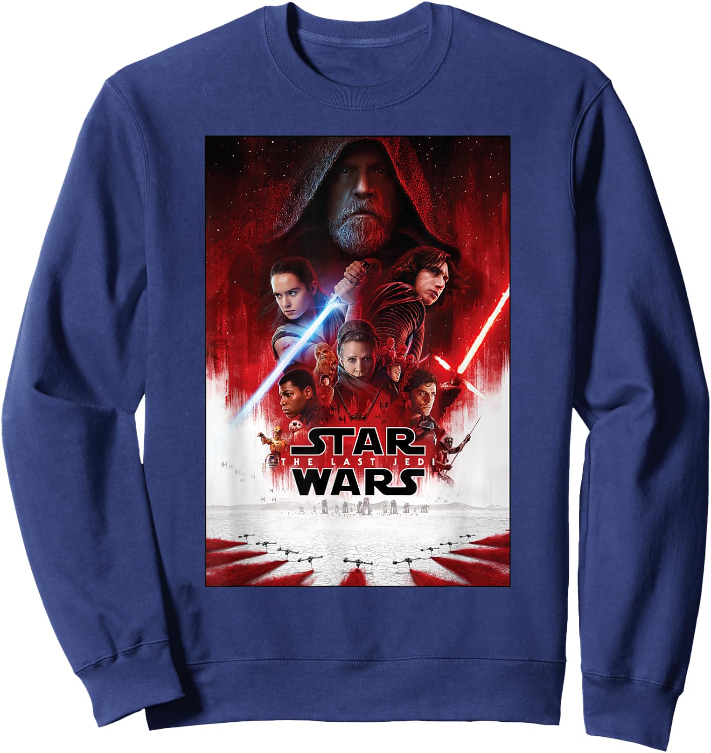 Star Wars The Last Jedi Movie Poster Sweatshirt - Sweatshirt | Navy