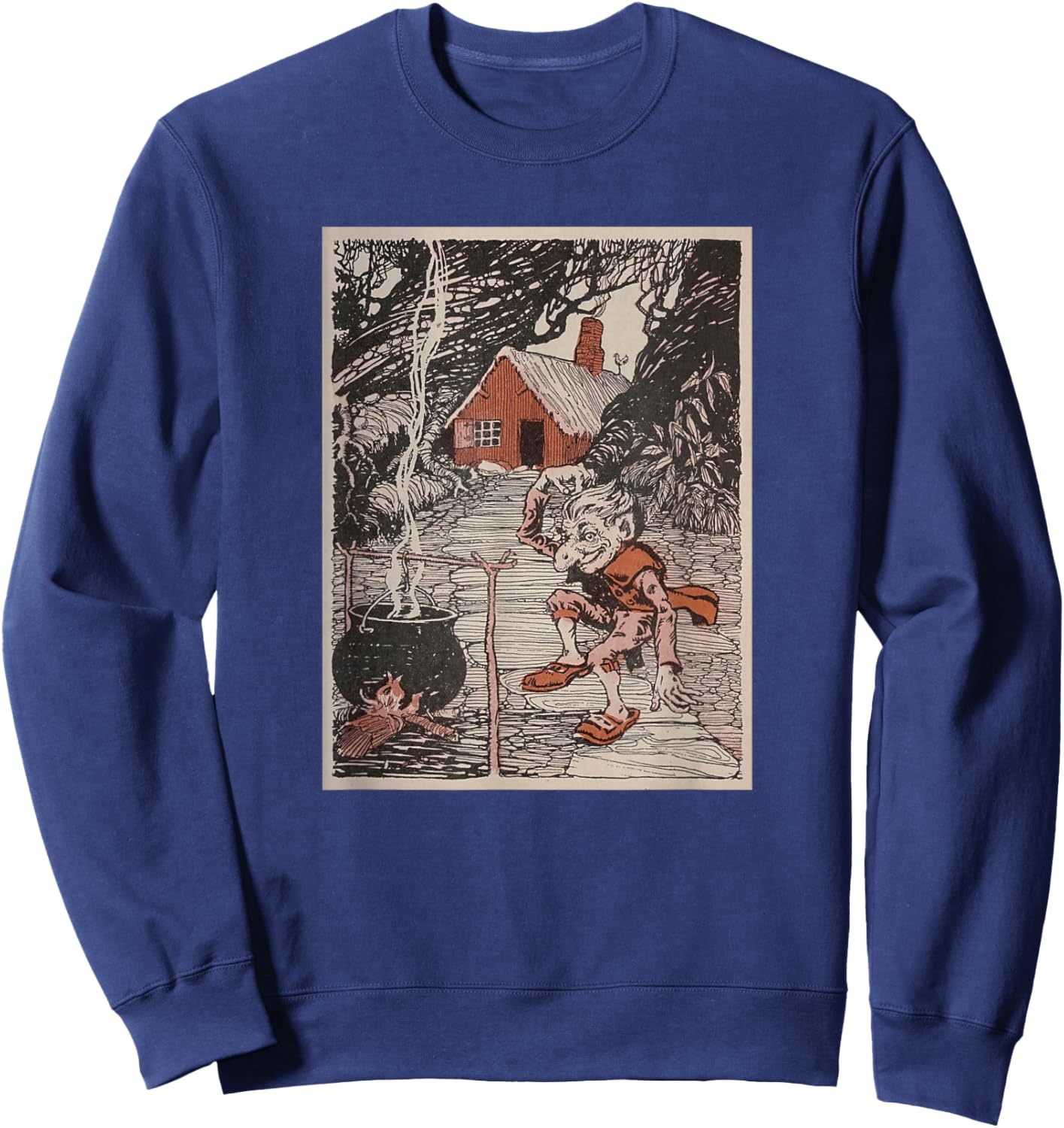 Rumpelstiltskin Singing and Dancing Around The Campfire Sweatshirt - Sweatshirt | Navy