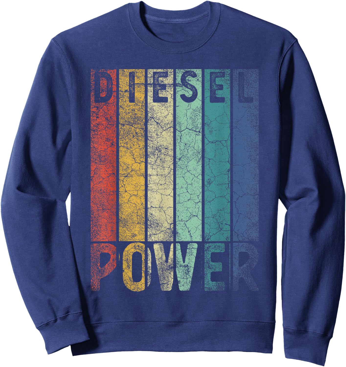 Vintage Diesel Power Funny Gift Car Mechanic Smoke Truck Sweatshirt - Sweatshirt | Navy