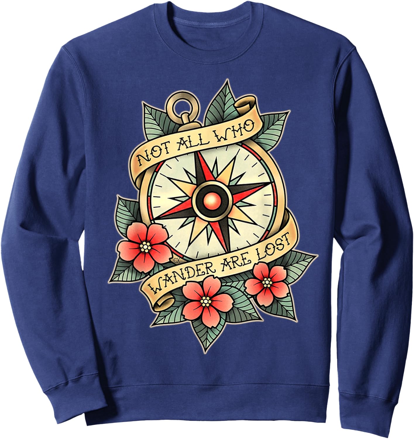 Not All Who Wander are Lost Sweatshirt - Sweatshirt | Navy