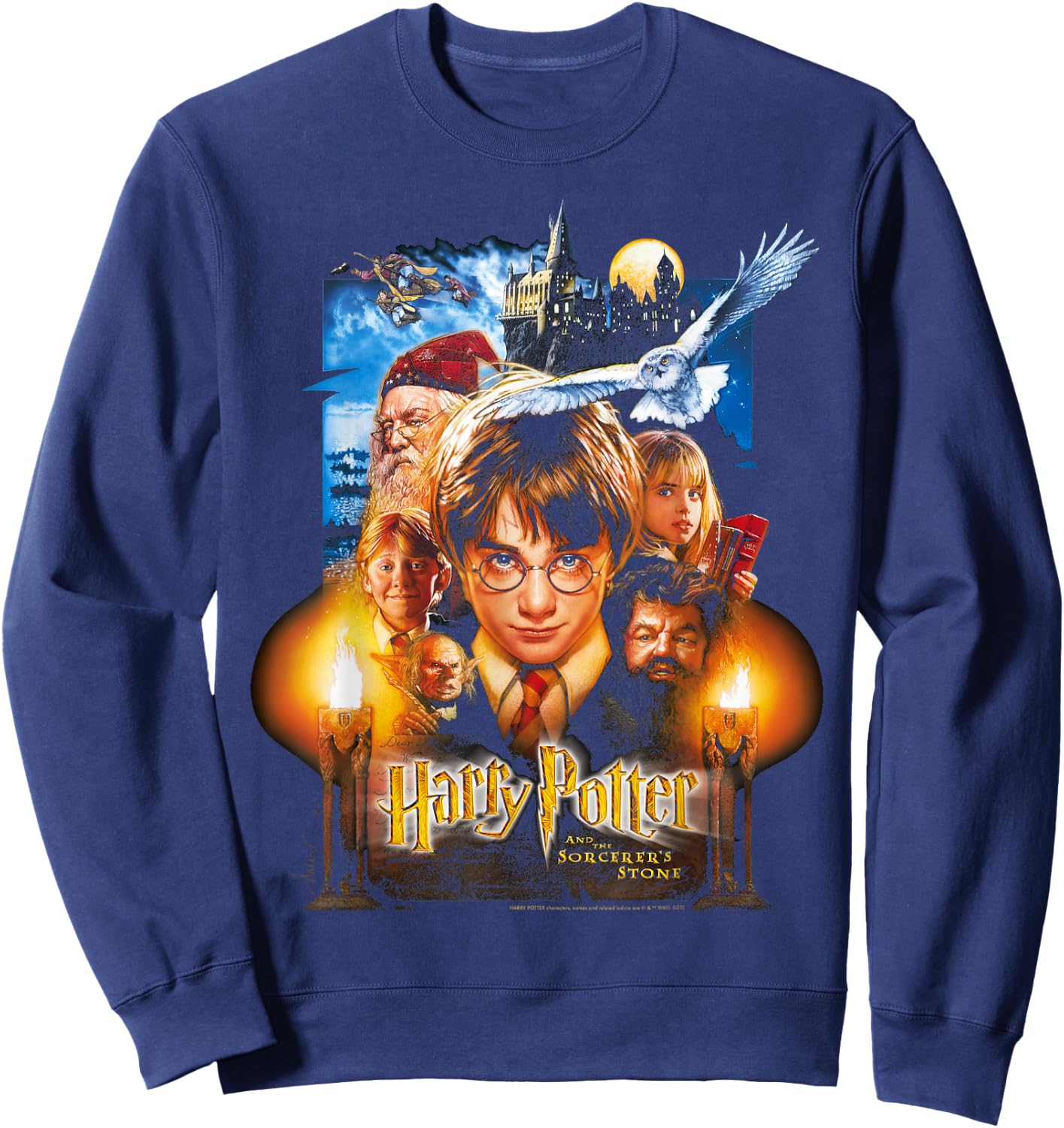 Harry Potter And The Sorcerer's Stone Poster Sweatshirt - Sweatshirt | Navy
