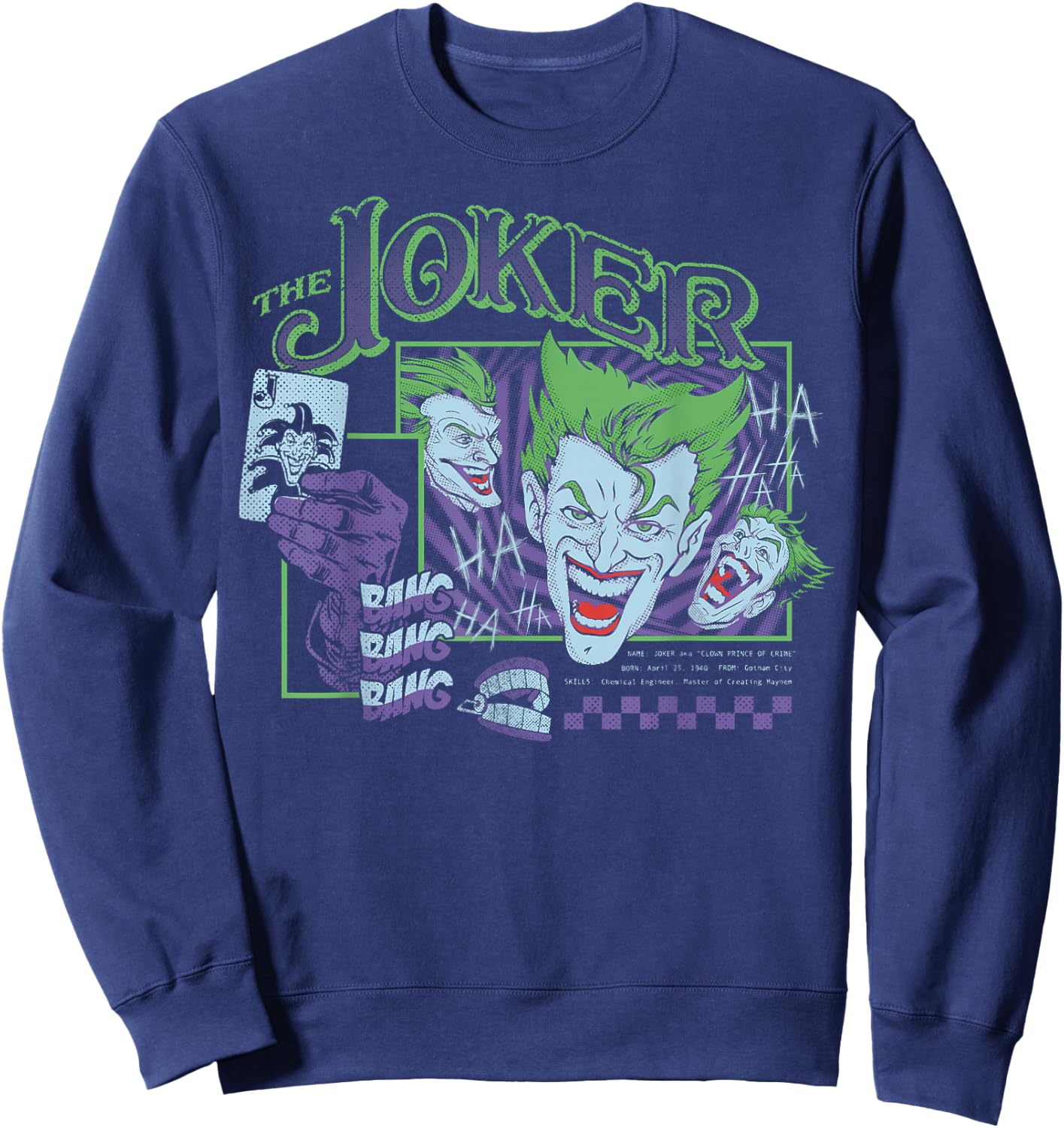 DC Comics Batman Joker Trip Sweatshirt - Sweatshirt | Navy