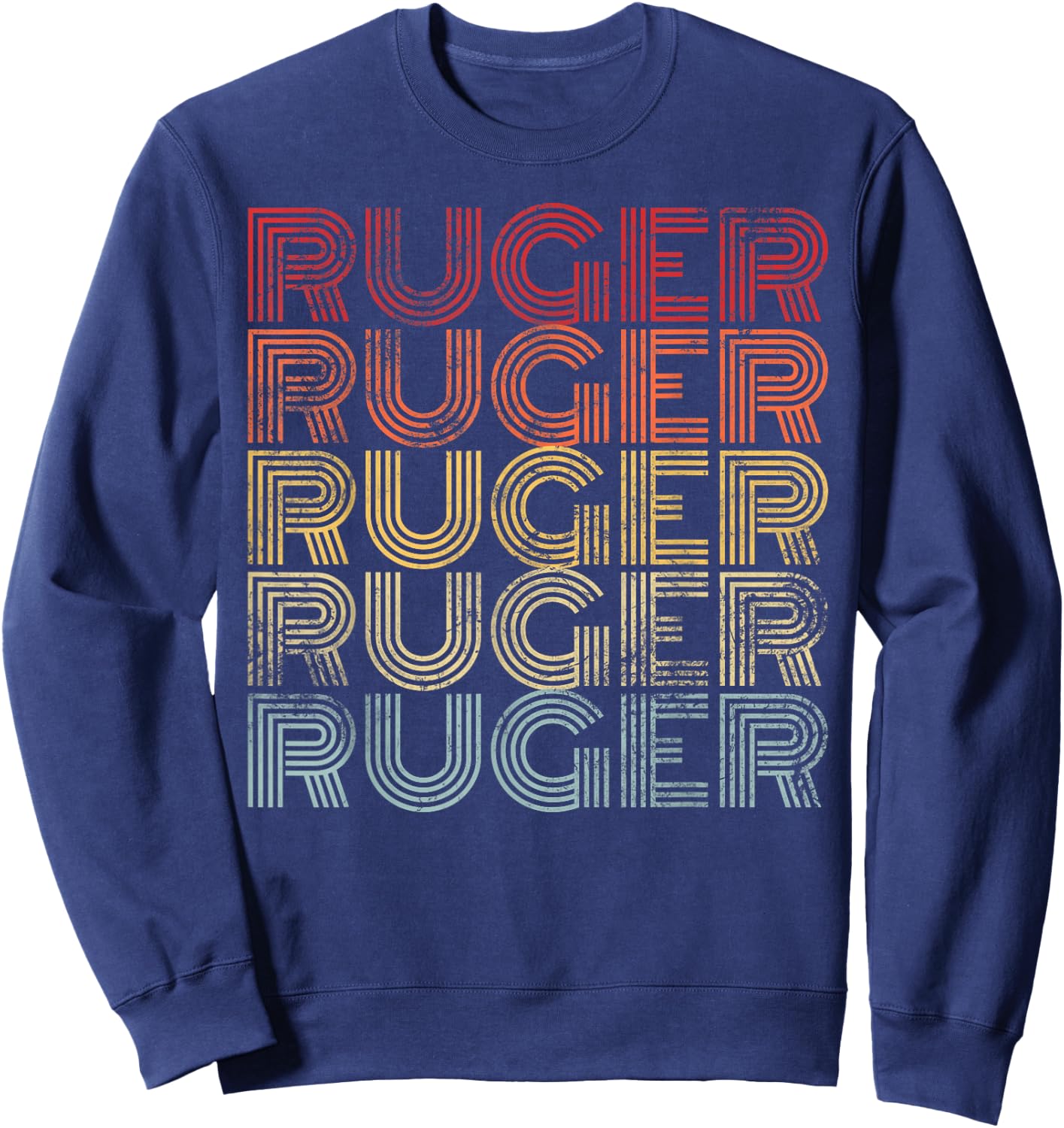 Ruger Family Matching American Football Player I Love Ruger Sweatshirt - Sweatshirt | Navy