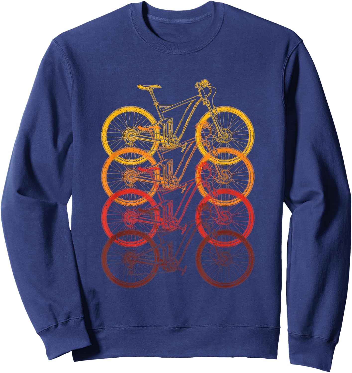 Bicycling Biker Cyclist Athlete Gift Bicycle Sweatshirt - Sweatshirt | Navy