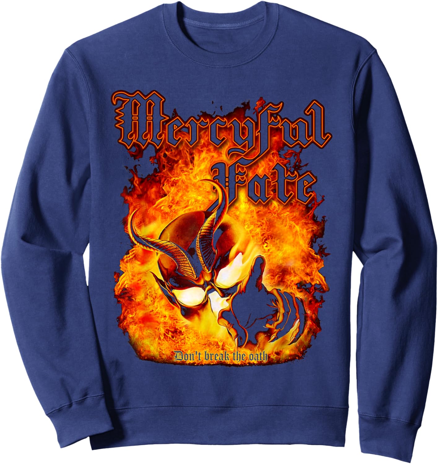Mercyful Fate Don't Break The Oath , Small, Black Sweatshirt - Sweatshirt | Navy