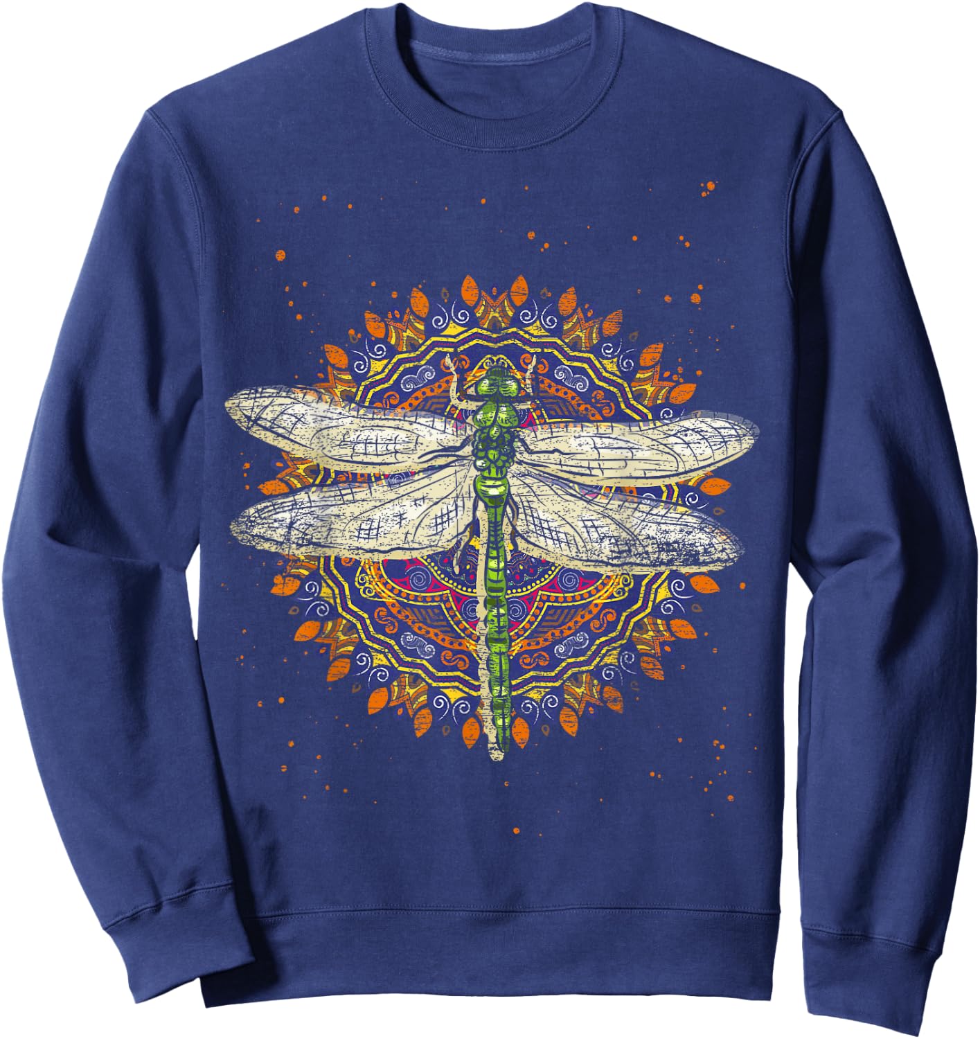 Retro Dragonfly Sweatshirt - Sweatshirt | Navy