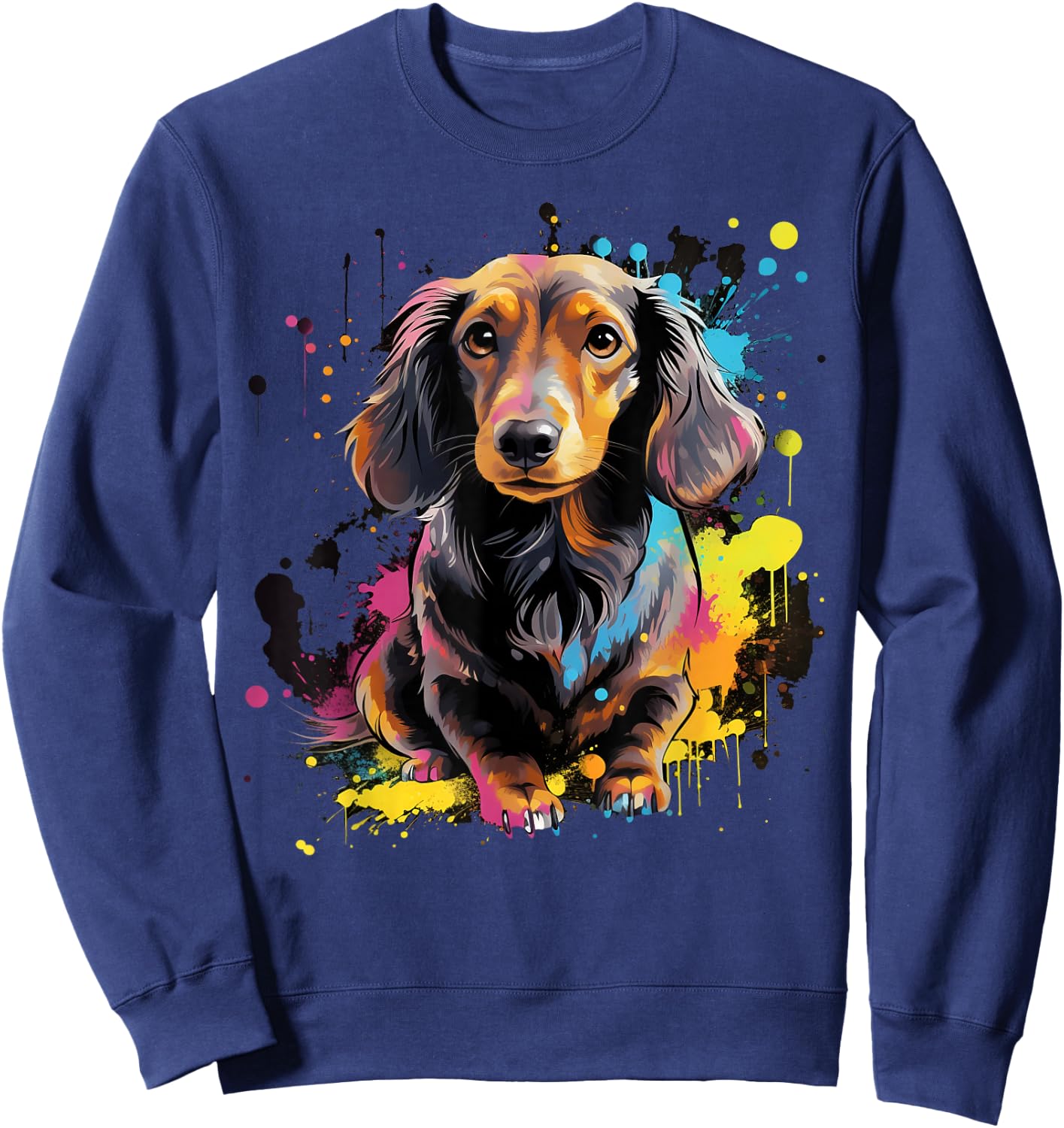 Cute Dachshund Sweatshirt - Sweatshirt | Navy