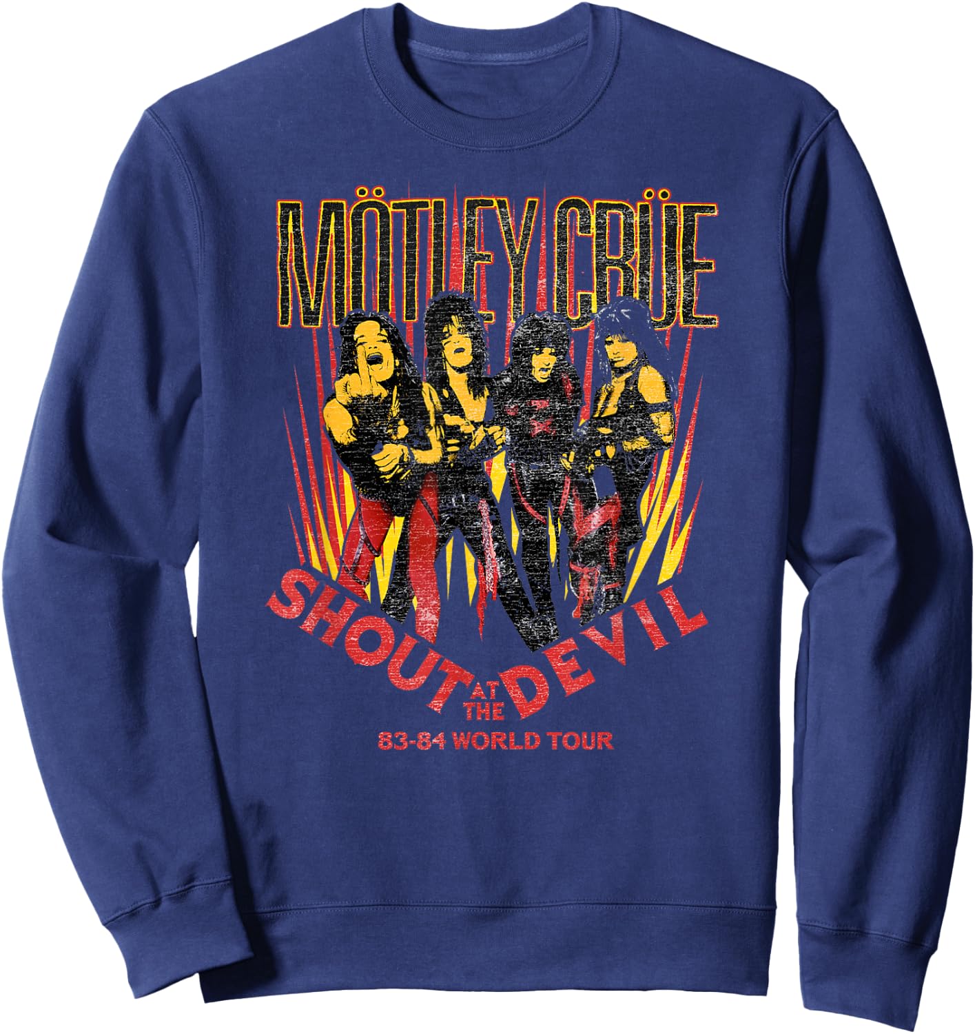 Mötley Crüe - Shout At The Devil Tour 83 Sweatshirt - Sweatshirt | Navy