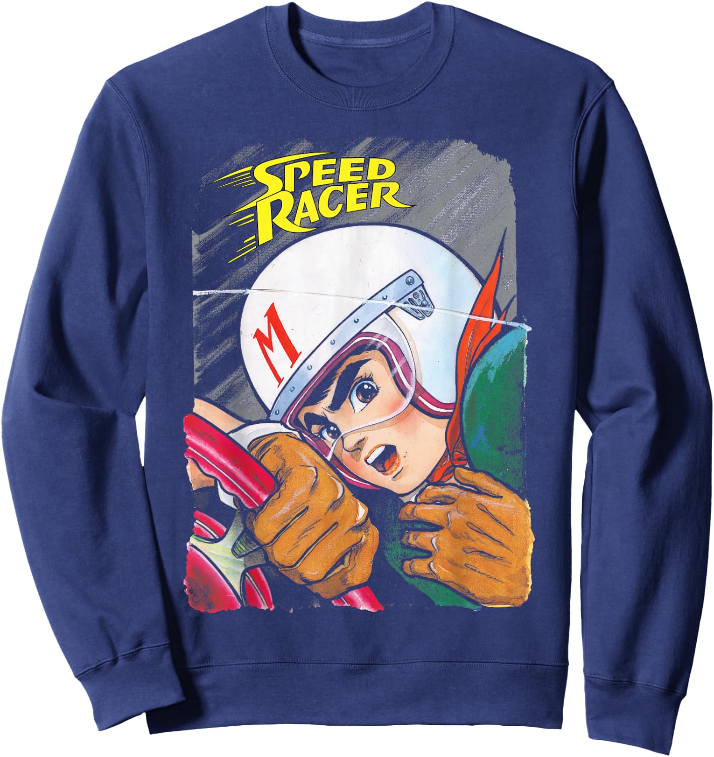 Manga Speed Racer Logo Close Sweatshirt - Sweatshirt | Navy
