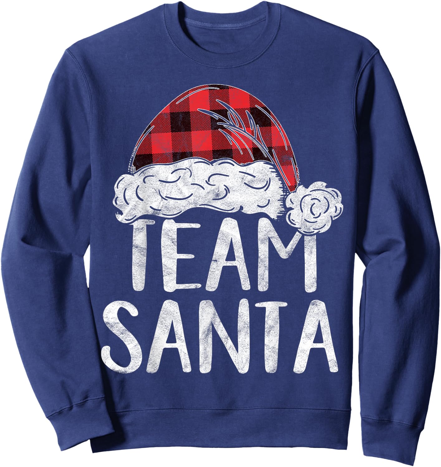 Team Santa Christmas Costume Gift Matching Family Claus Xmas Sweatshirt - Sweatshirt | Navy