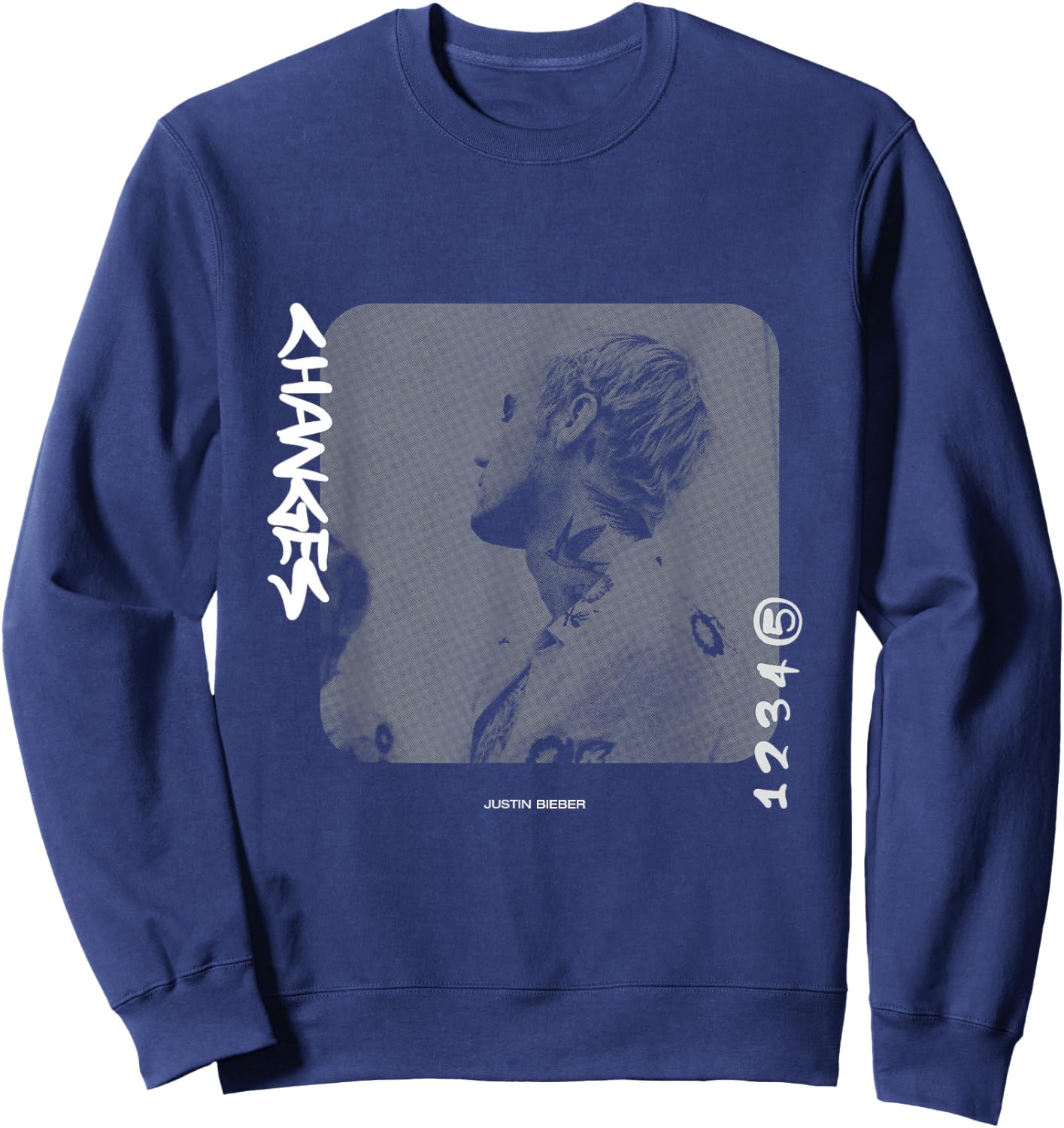 Justin Bieber Changes Sweatshirt - Sweatshirt | Navy