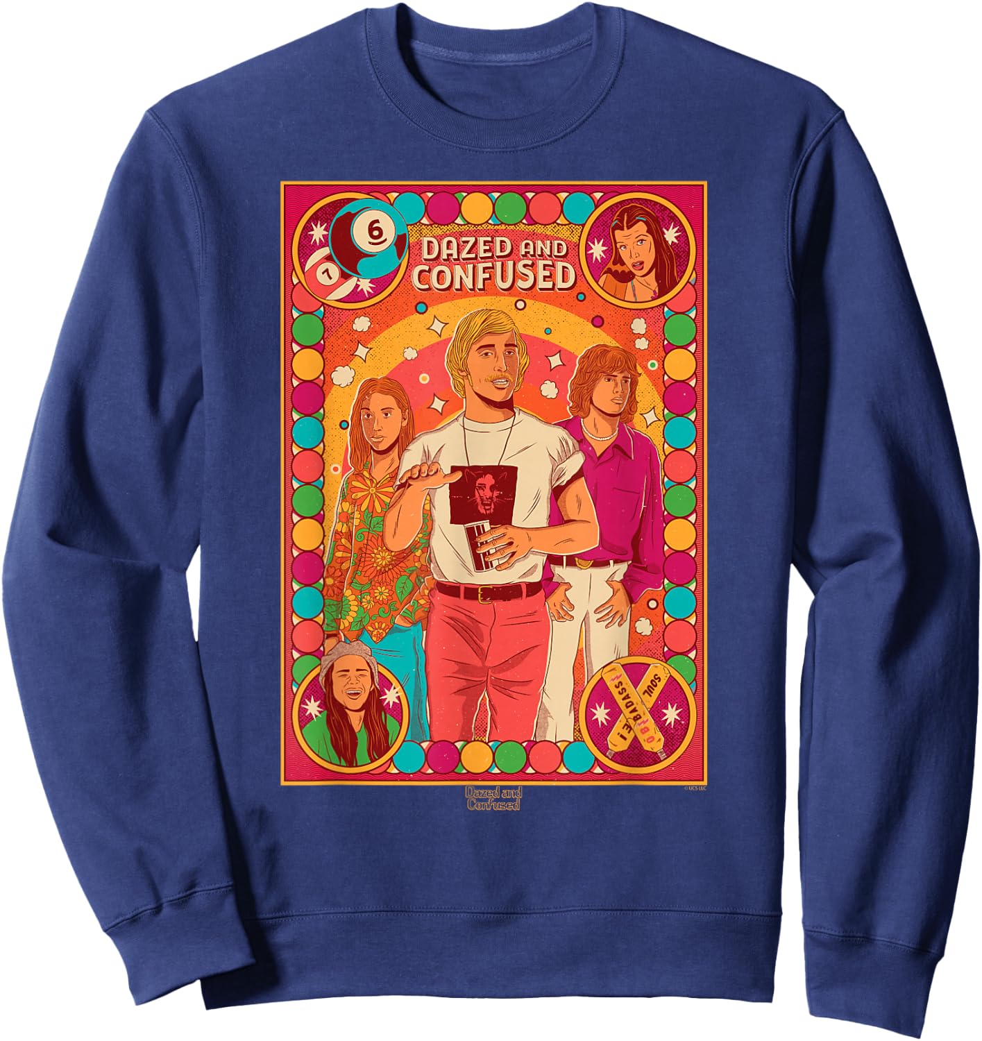 Dazed and Confused Pop Poster Sweatshirt - Sweatshirt | Navy