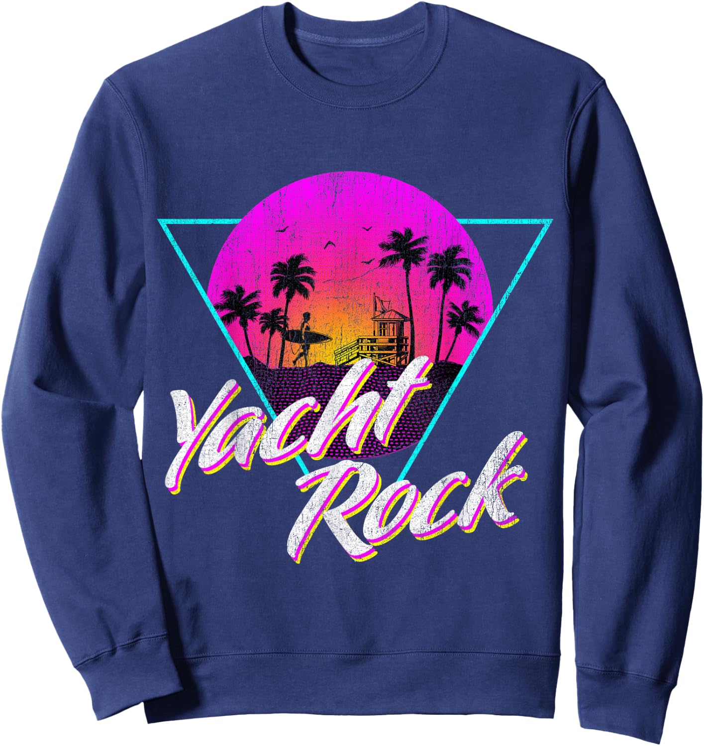 Yacht Rock Party Boat Drinking Beach Women Girls Kids Sweatshirt - Sweatshirt | Navy