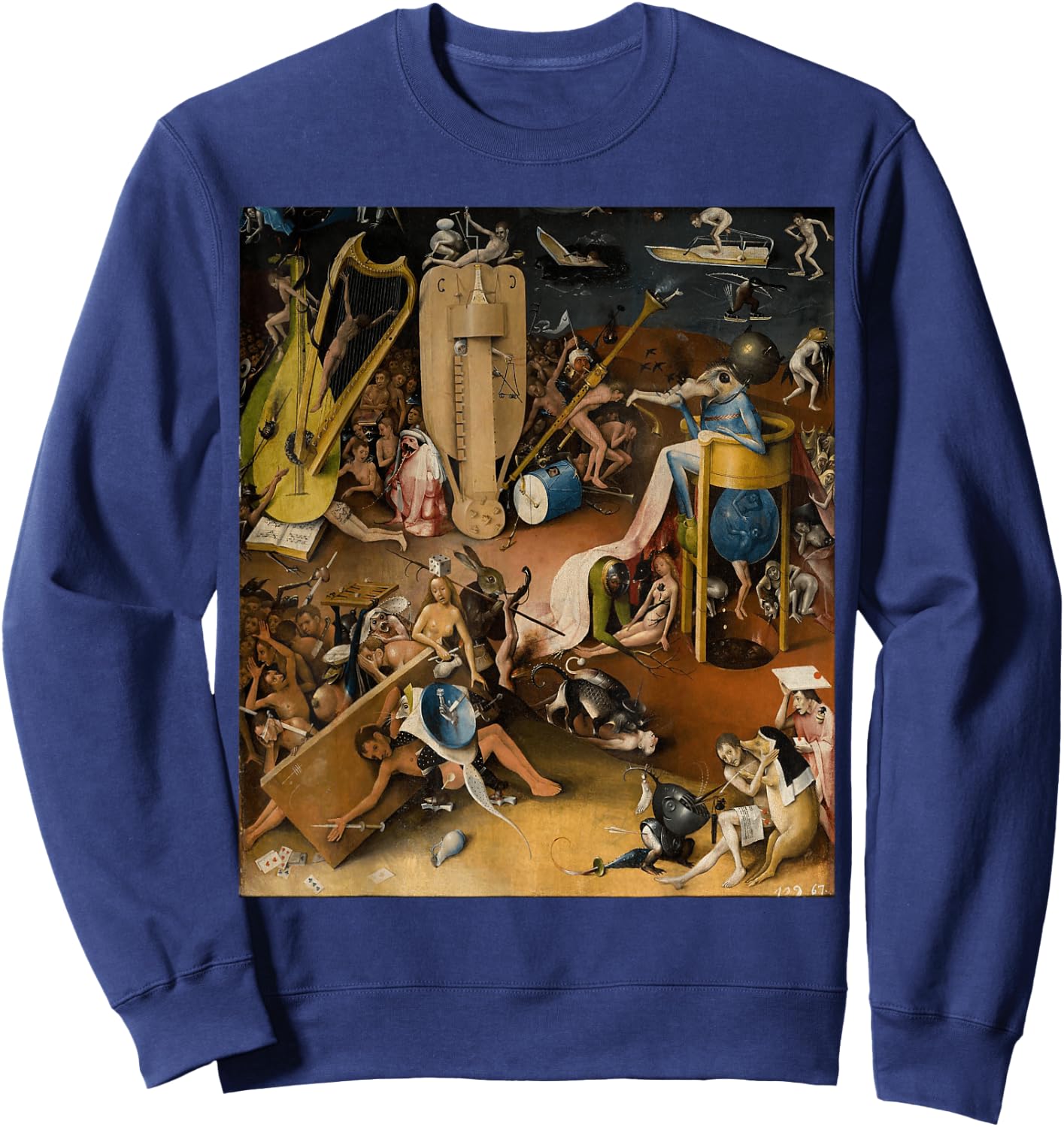 Beautiful famous surrealistic painting Sweatshirt - Sweatshirt | Navy