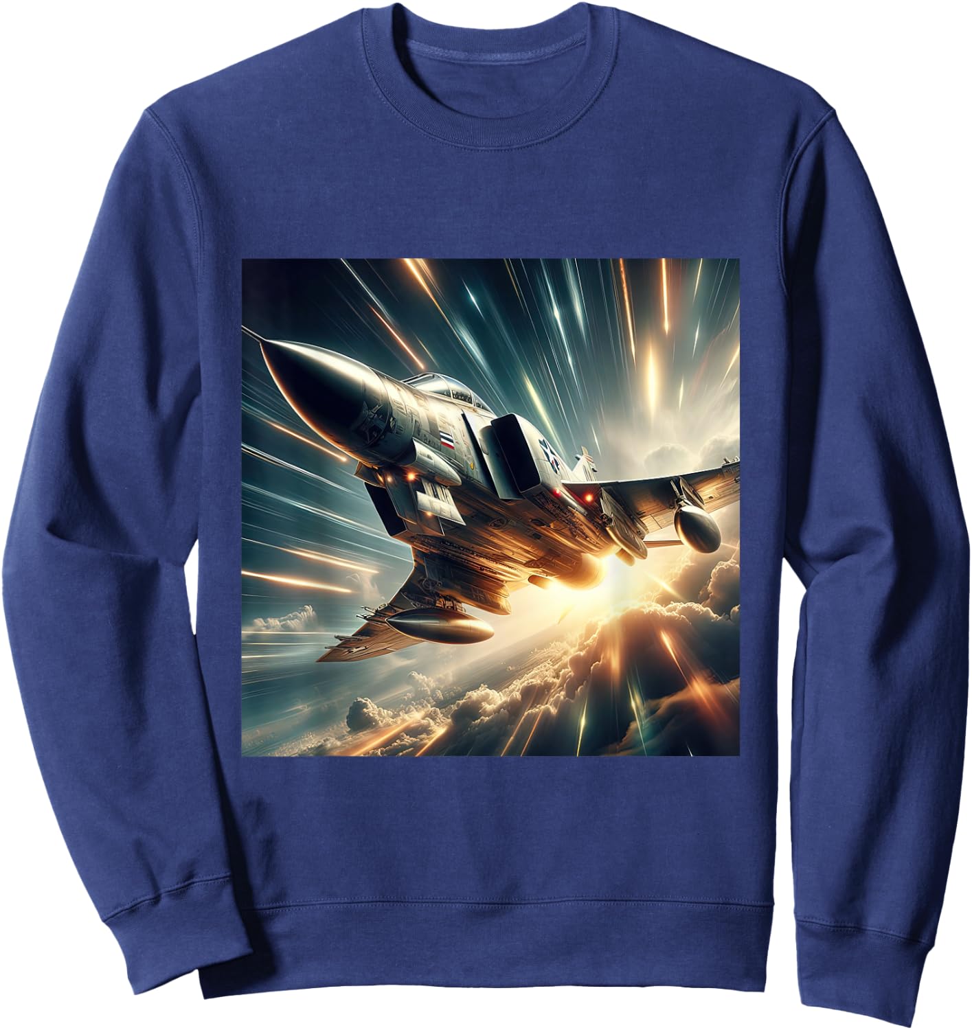 F-4 Phantom II McDonnell Douglas Aircraft Aviation Pilot Sweatshirt - Sweatshirt | Navy