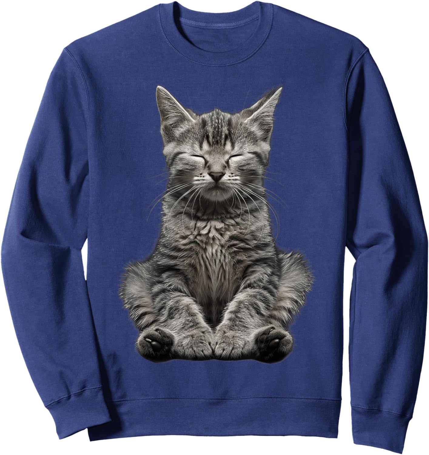 Cat Yoga Sweatshirt - Sweatshirt | Navy