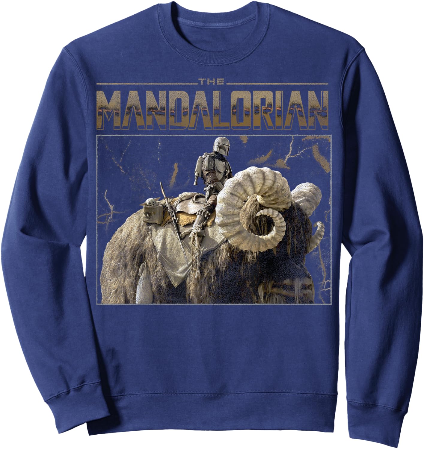 Star Wars: The Mandalorian & The Child Bantha Ride Sweatshirt - Sweatshirt | Navy
