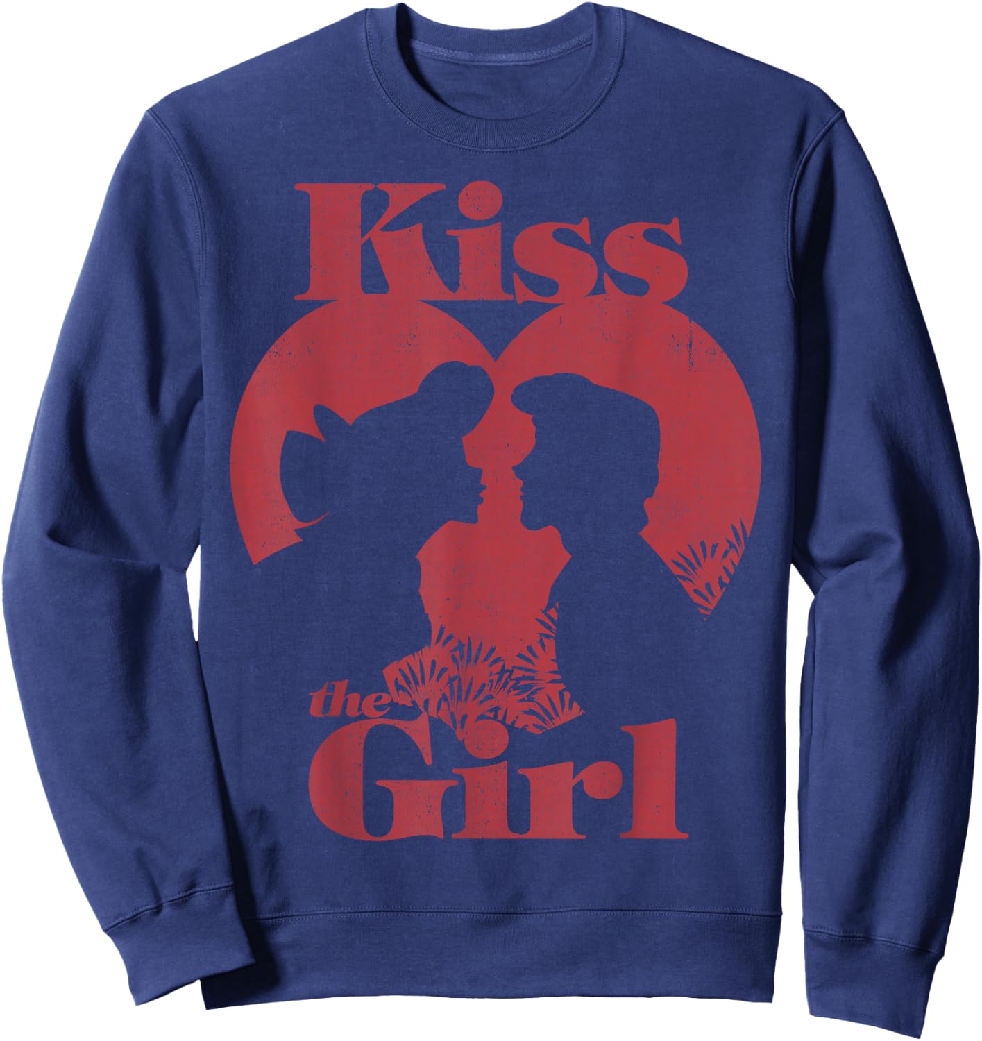 Disney The Little Mermaid Ariel and Eric Kiss The Girl Small Sweatshirt - Sweatshirt | Navy