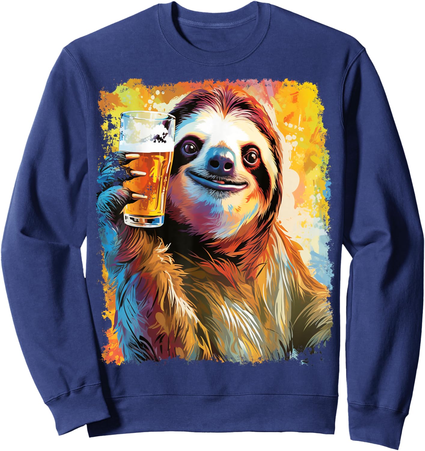 Sloth Beer Sweatshirt - Sweatshirt | Navy