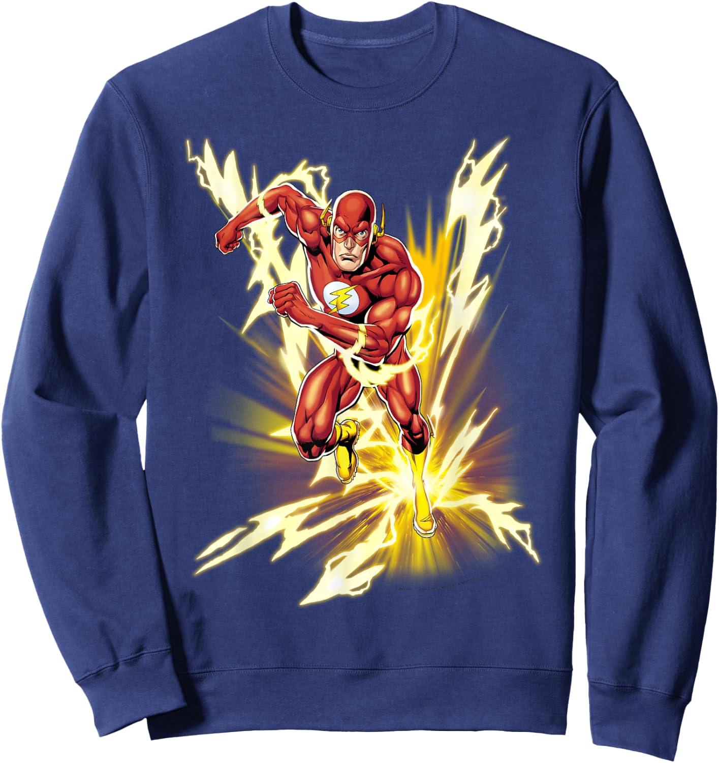 DC Comics The Flash Lightning Speed Sweatshirt - Sweatshirt | Navy