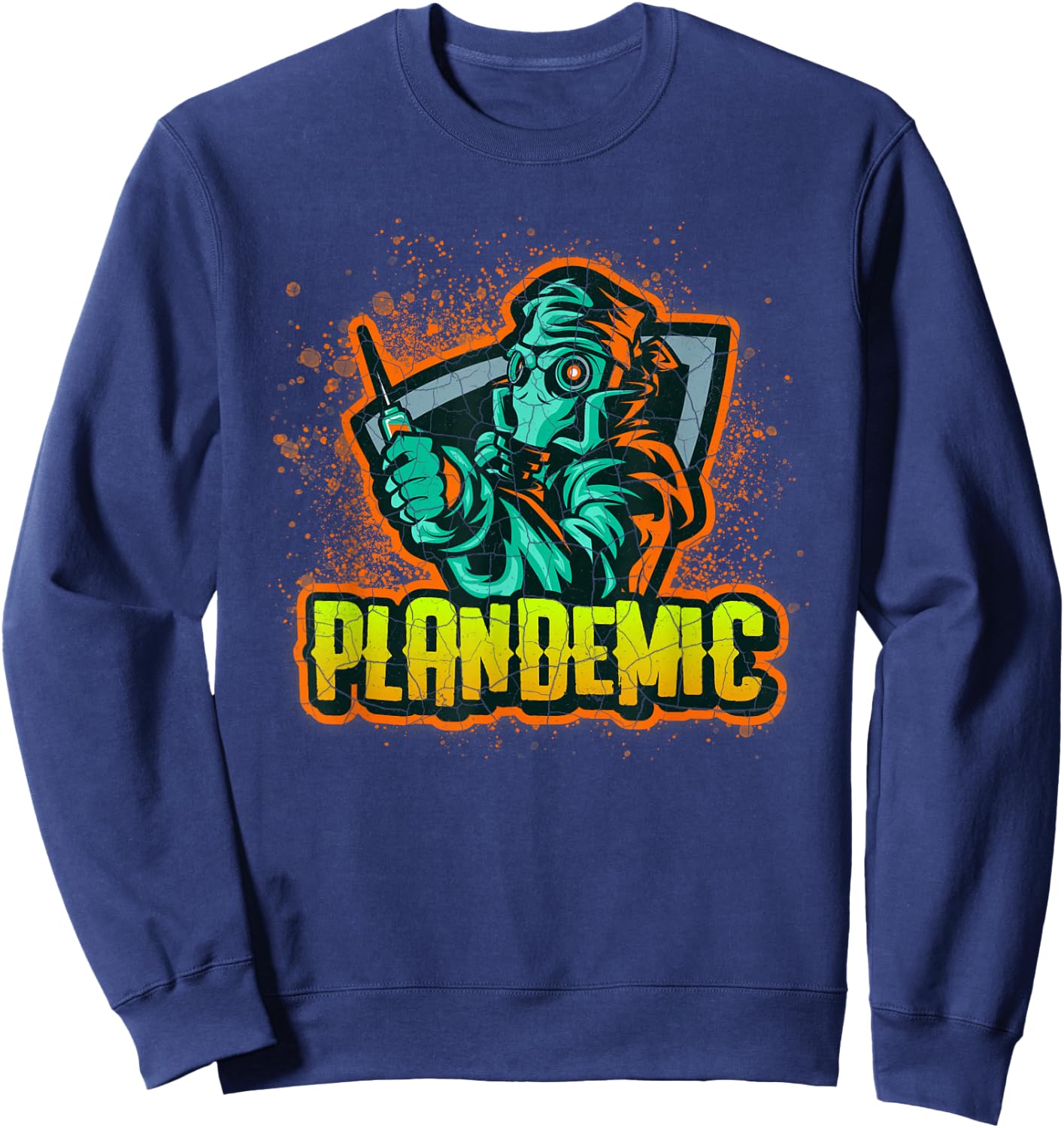 Plandemic Conspiracy Theory Evil Doctor Sweatshirt - Sweatshirt | Navy