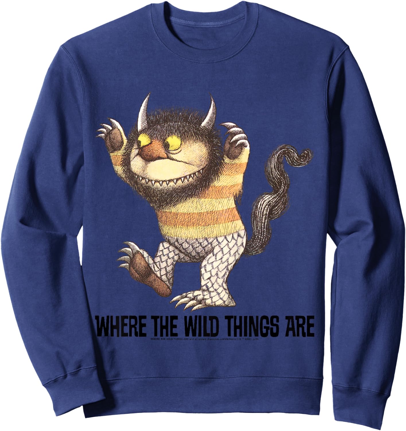 Kids Where The Wild Things Are Horned Monster Portrait Sweatshirt - Sweatshirt | Navy