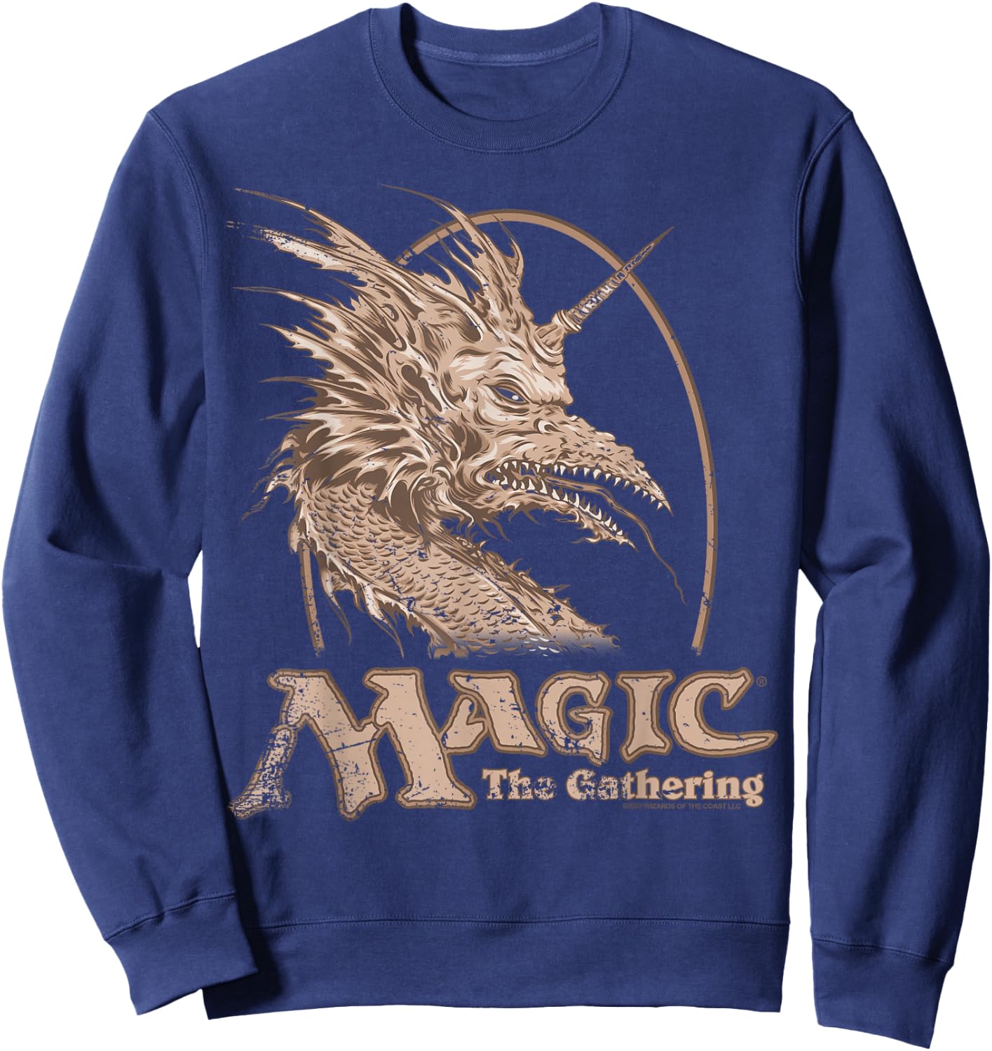 Magic: The Gathering Retro Dragon Logo Sweatshirt - Sweatshirt | Navy